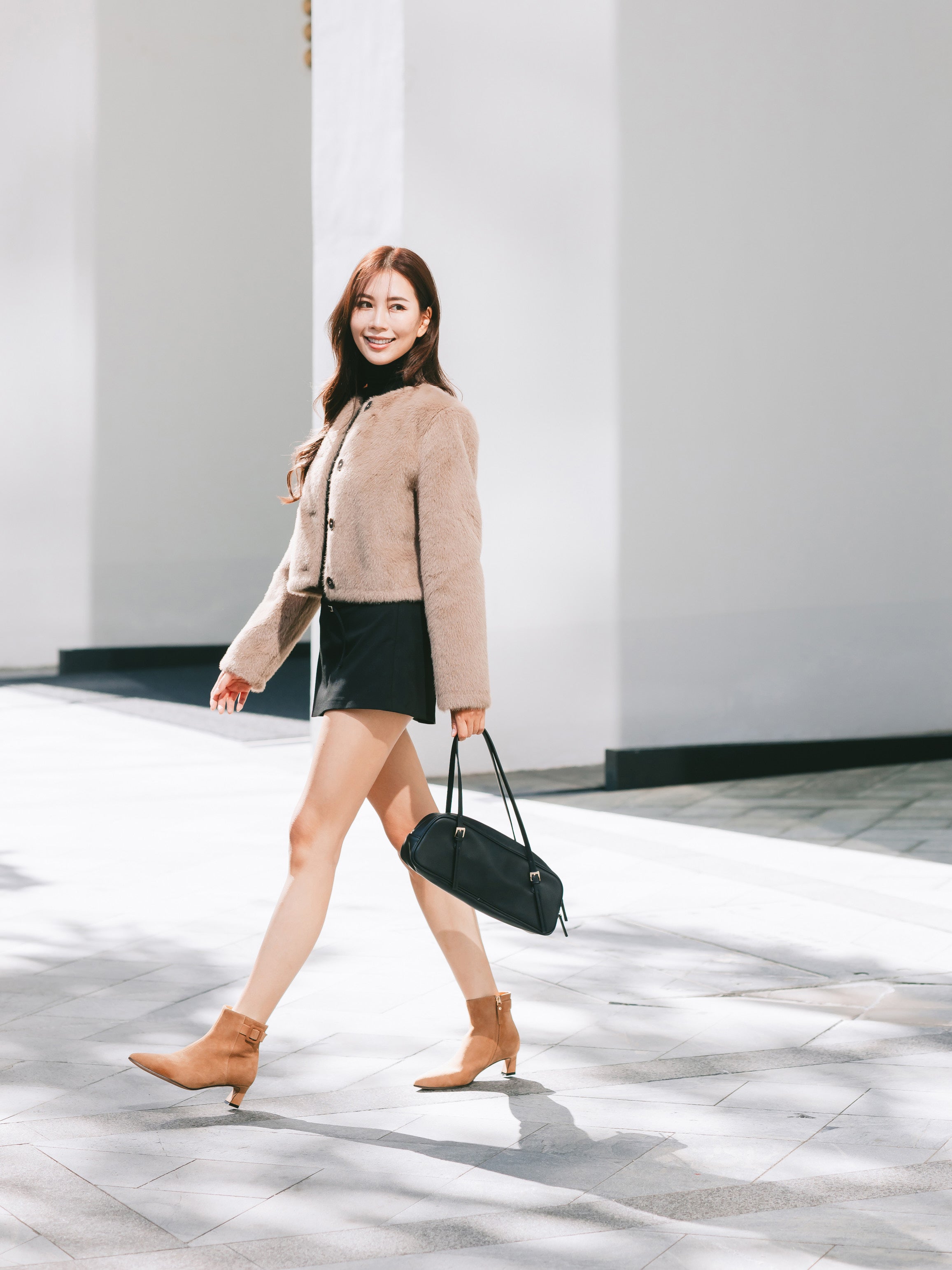 Jasmine Boots - Camel Suede