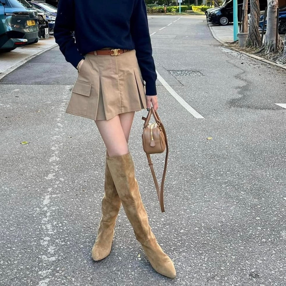 FERRO Khaki Suede