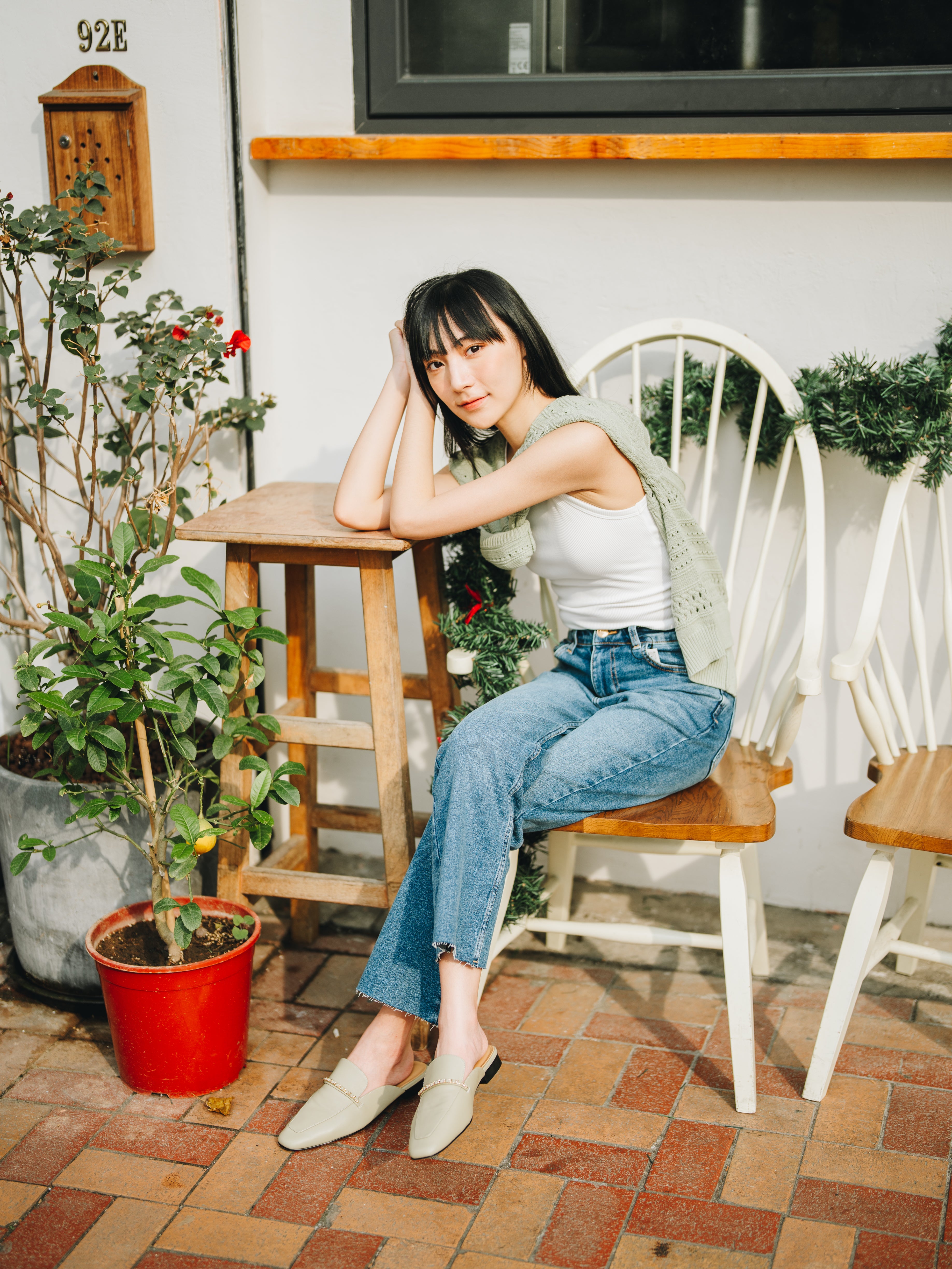 HANA Mules - Avocado