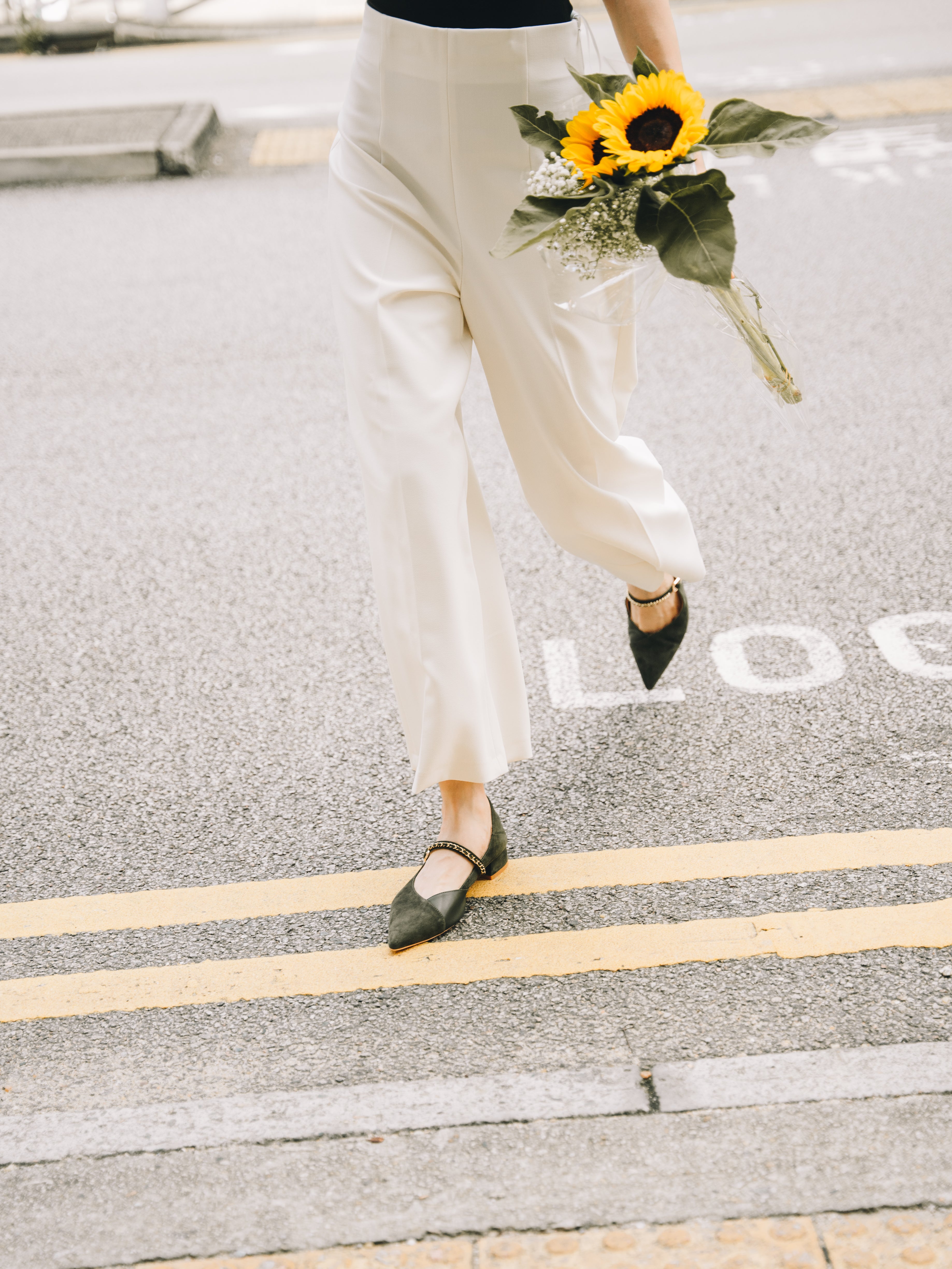 GIANNA Flats - Olive