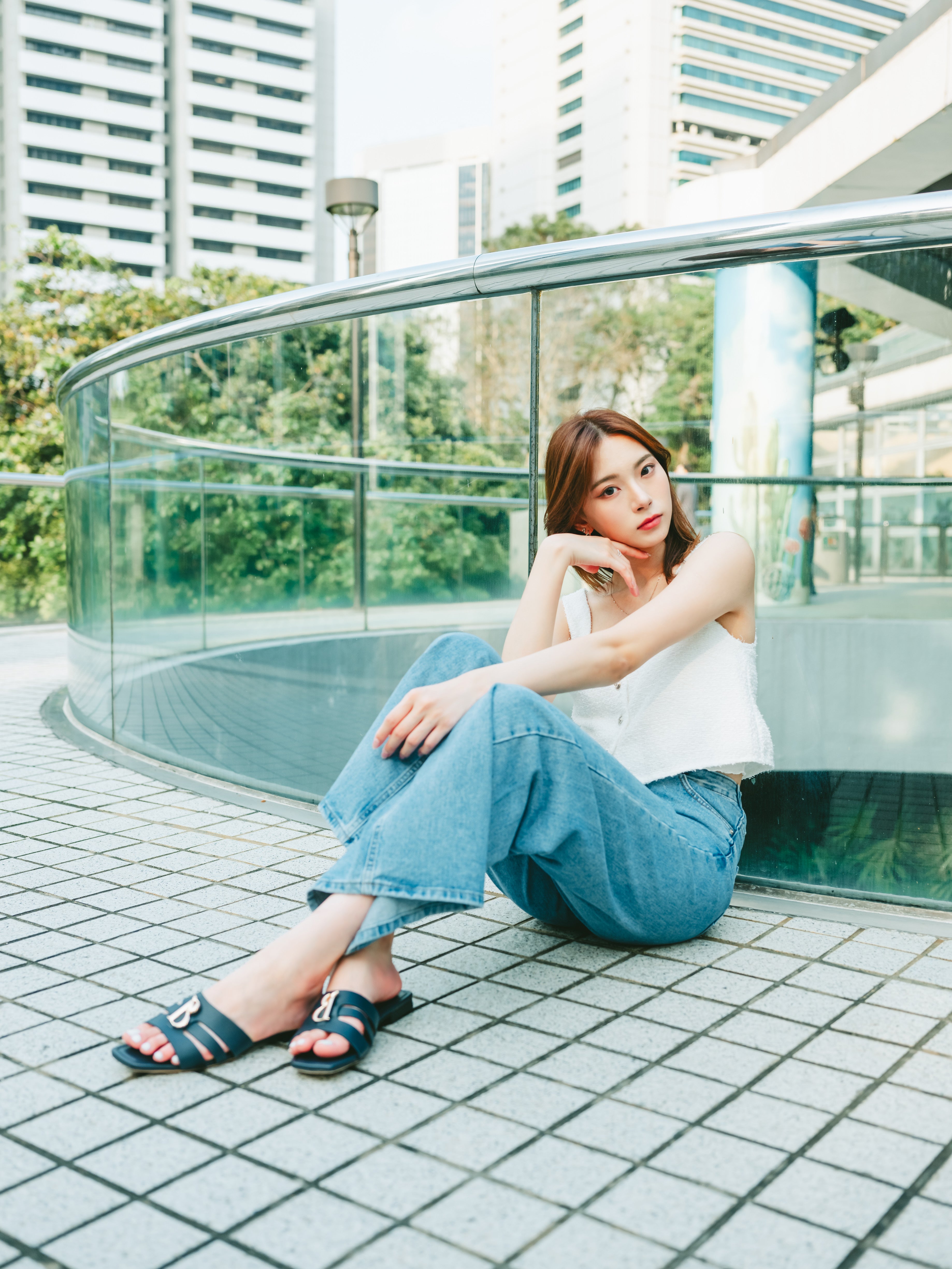 AVYLN Sandals - Navy