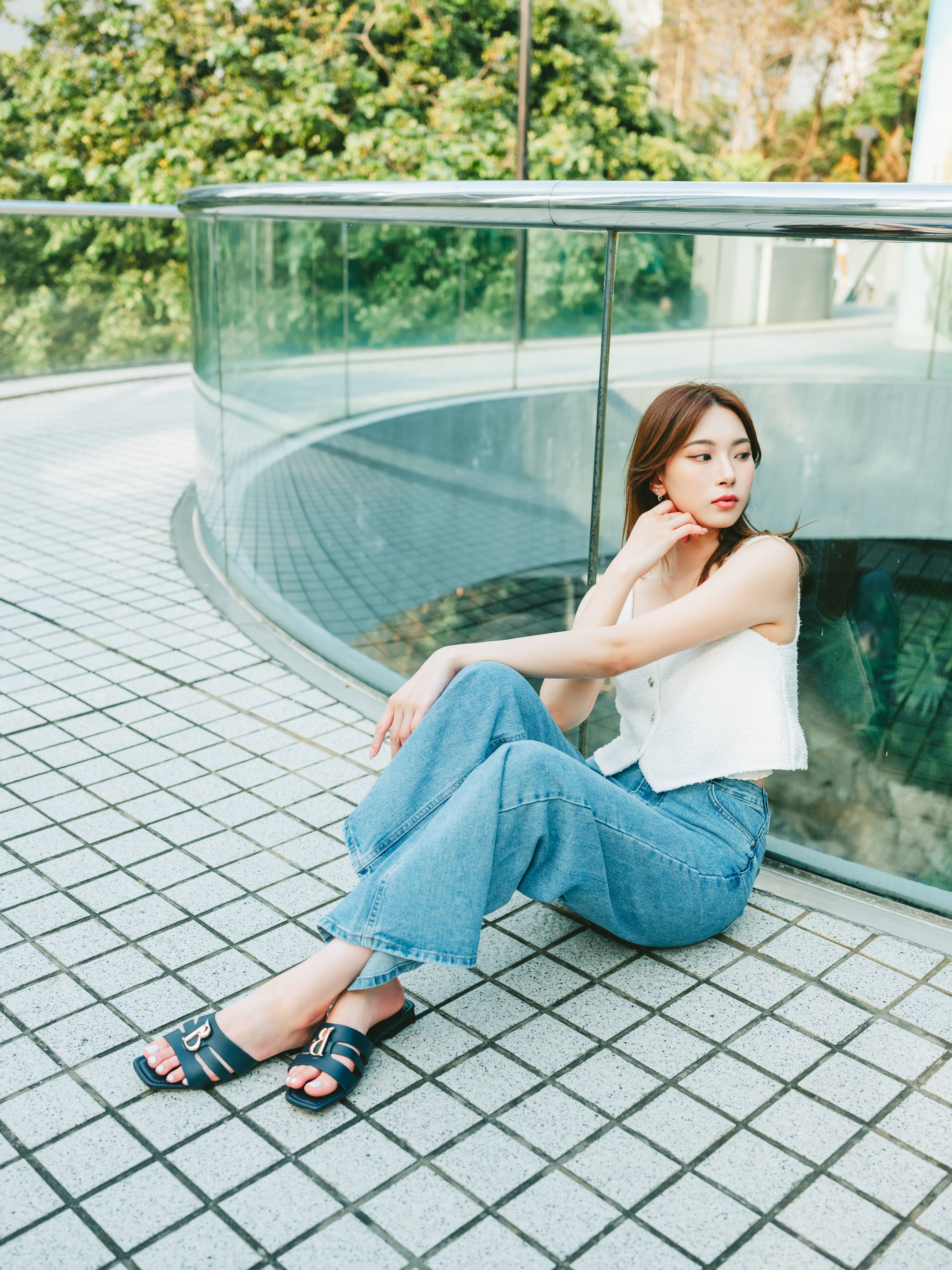 AVYLN Sandals - Navy