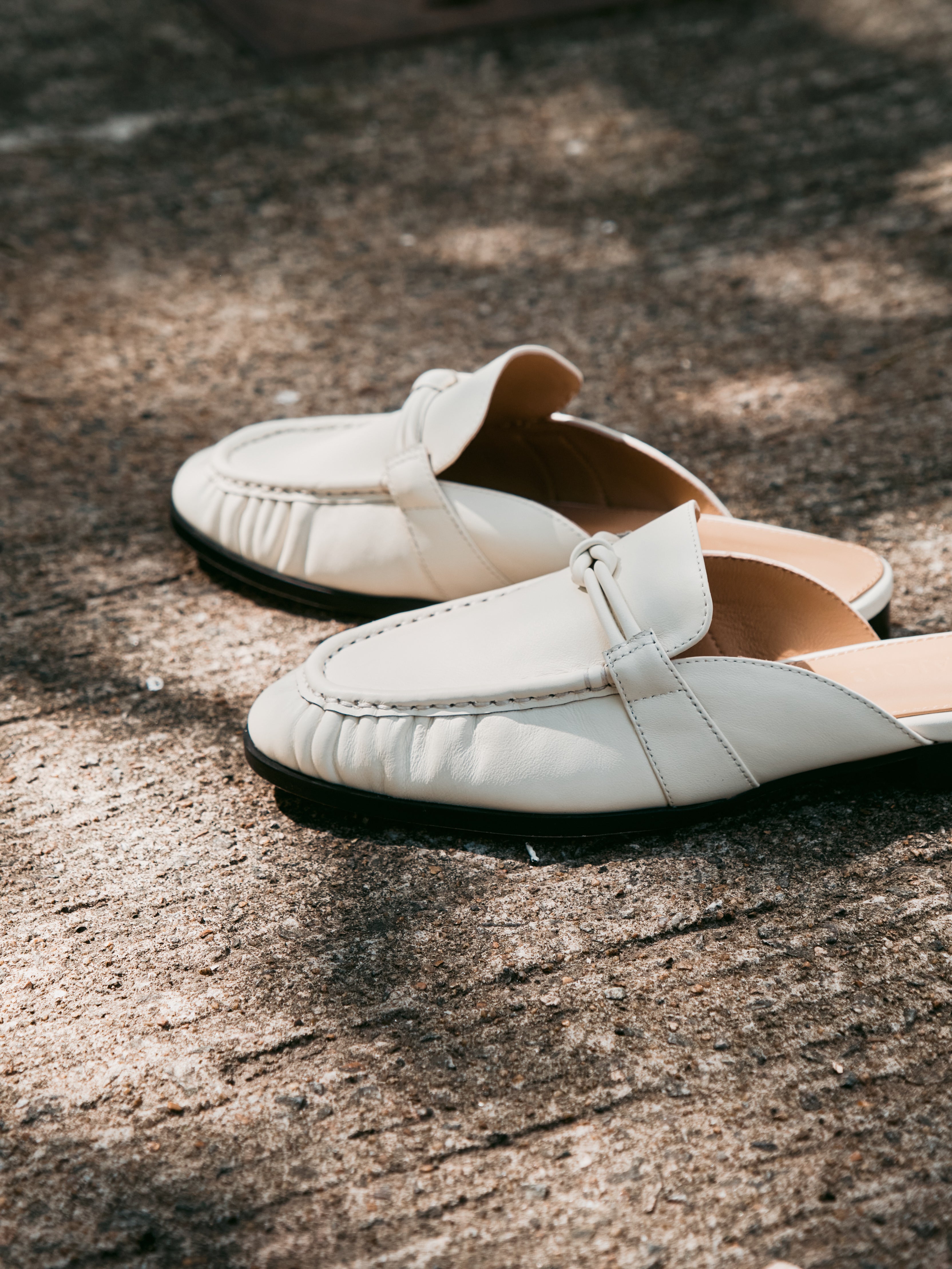 JADE Mules - White