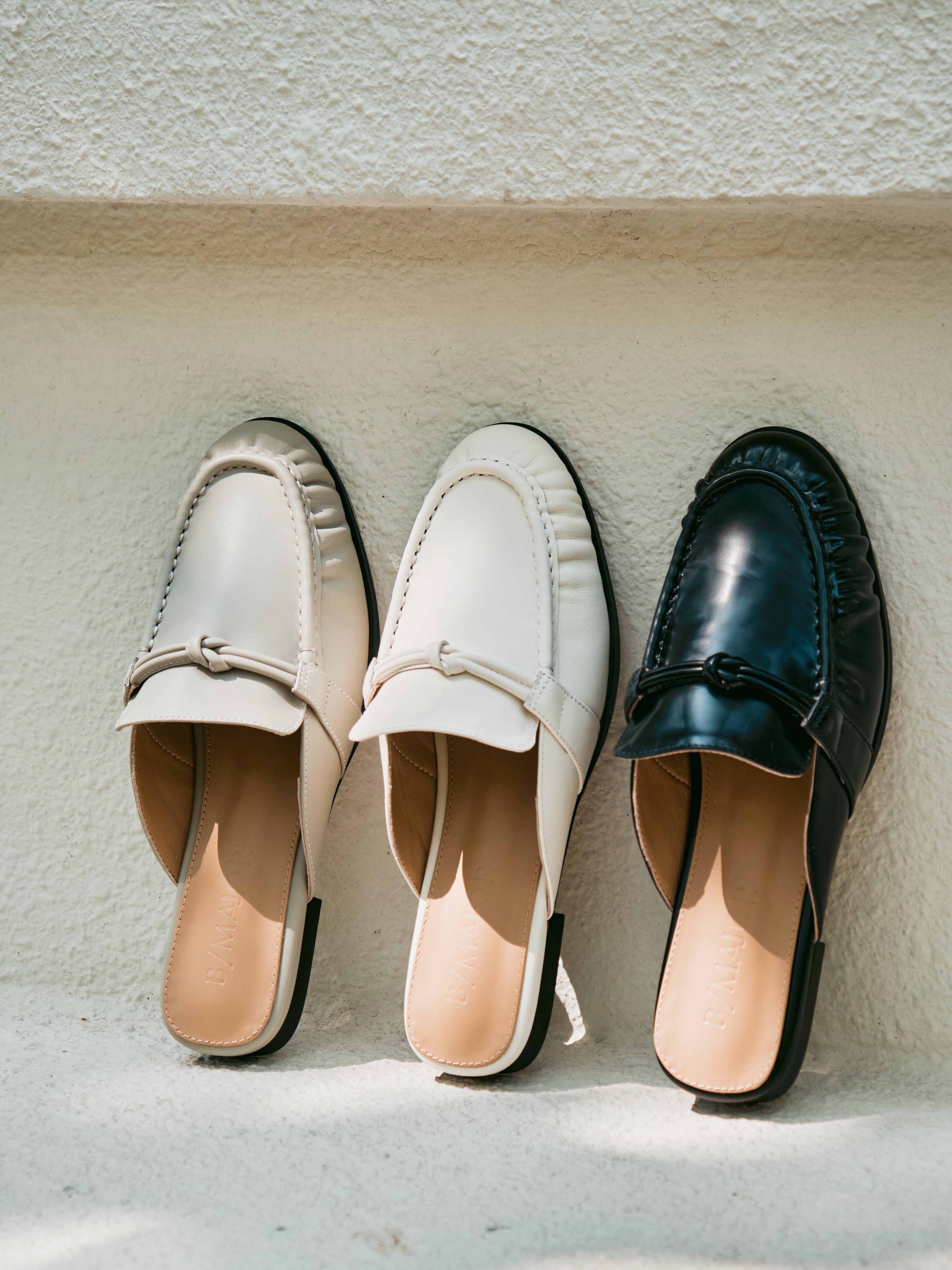 JADE Mules - White