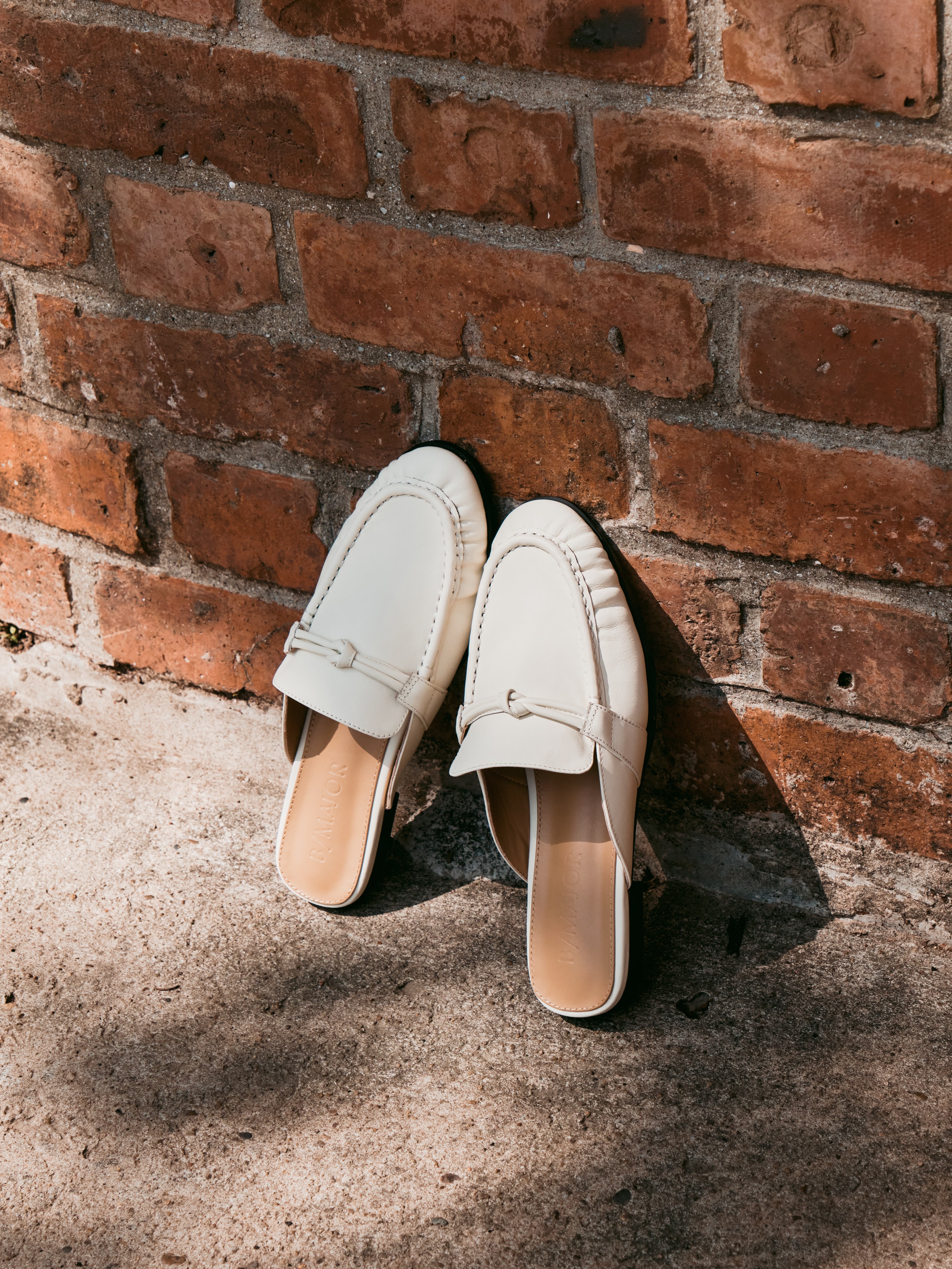 JADE Mules - White