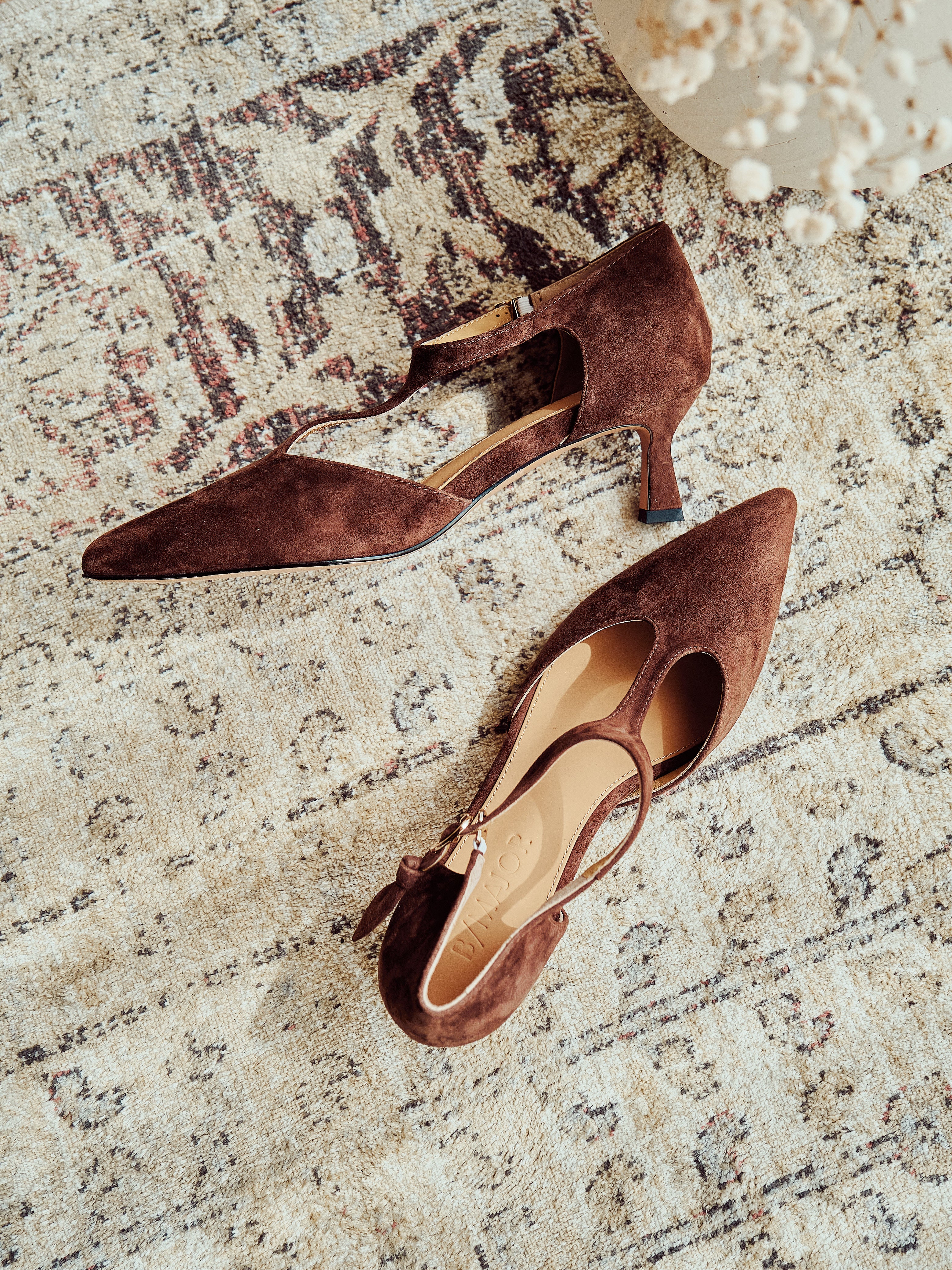 ESTELLA Heels - Brown Suede (pre-order 2 weeks)
