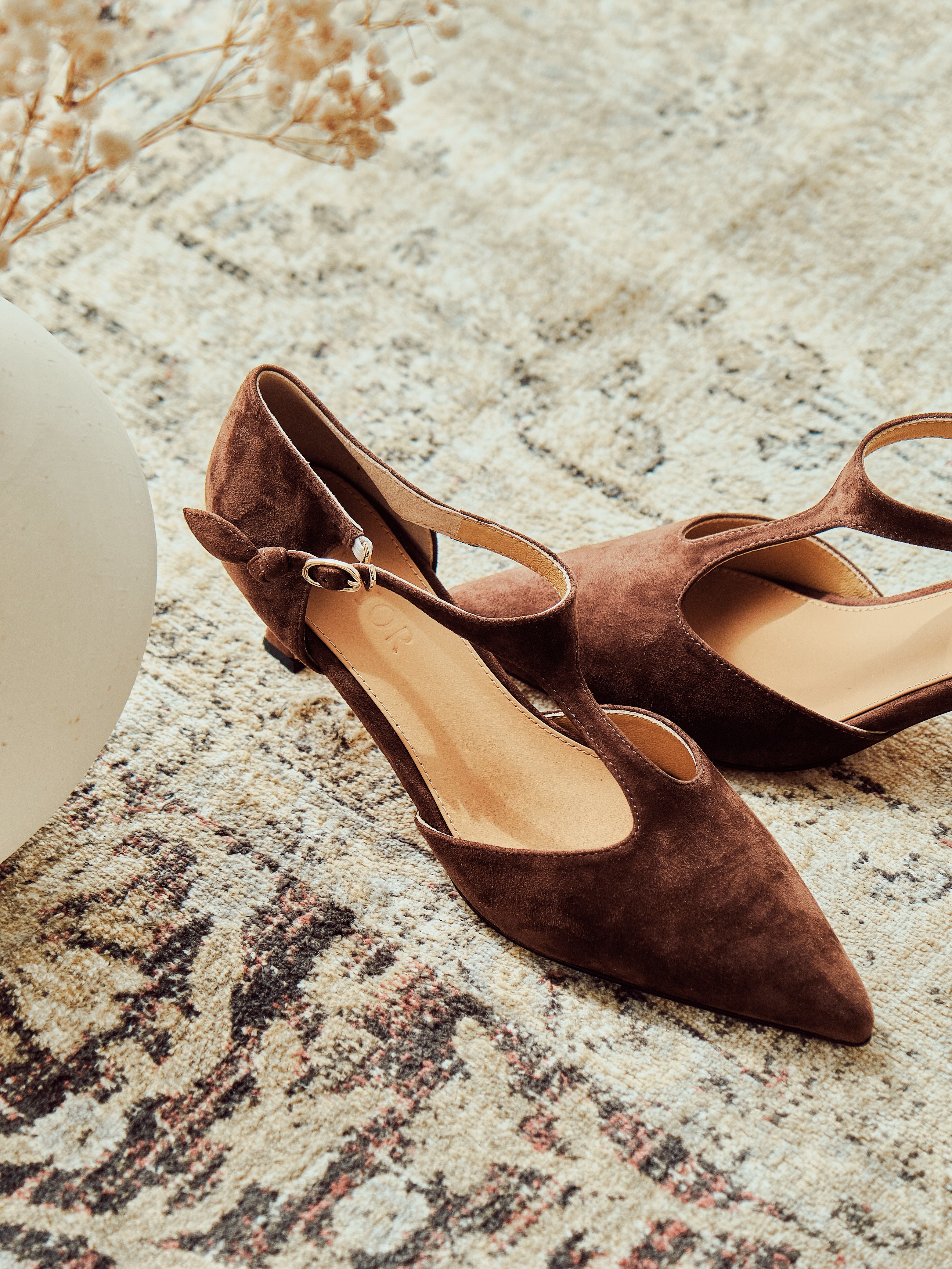 ESTELLA Heels - Brown Suede (pre-order 2 weeks)