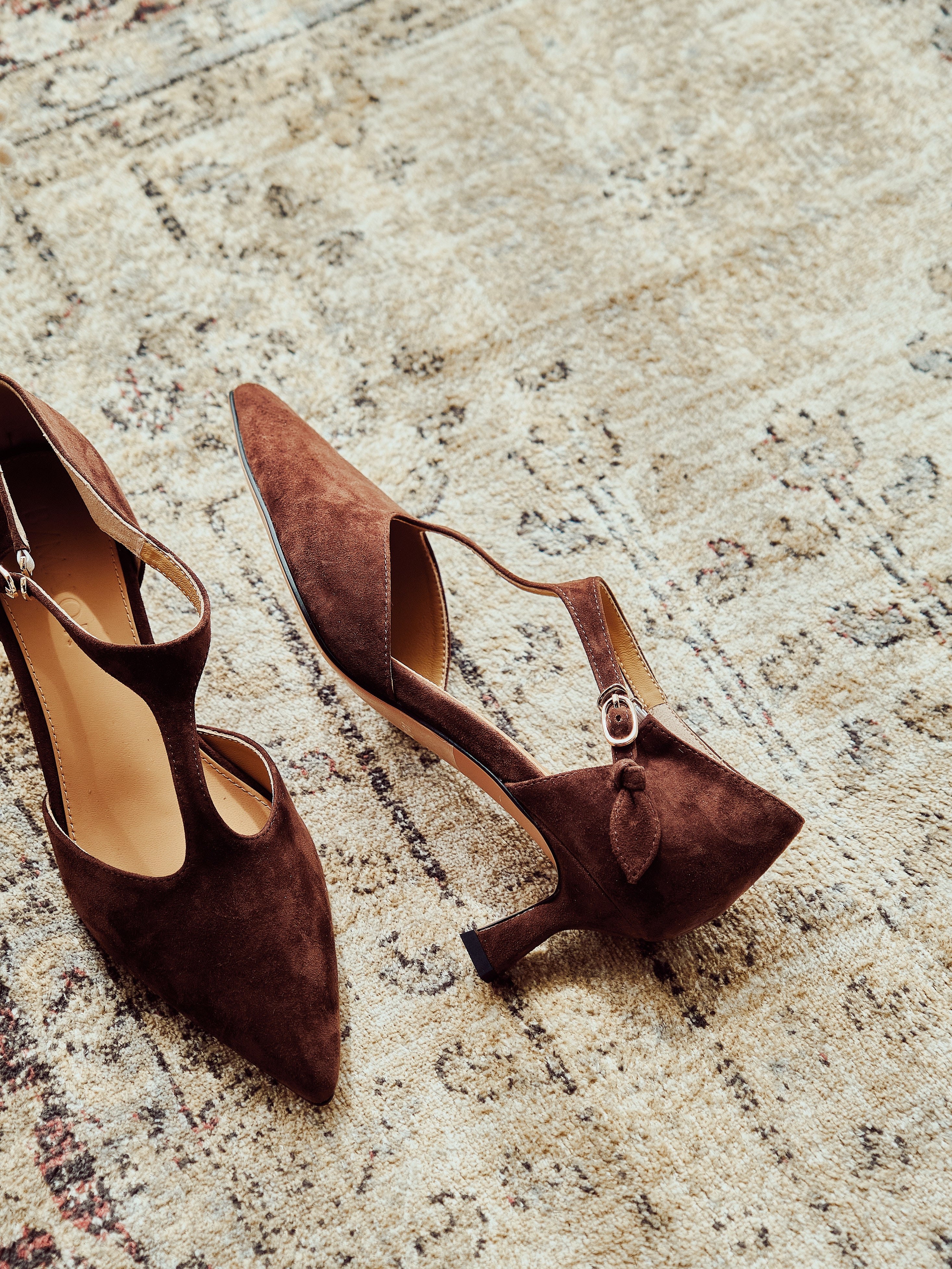 ESTELLA Heels - Brown Suede (pre-order 2 weeks)
