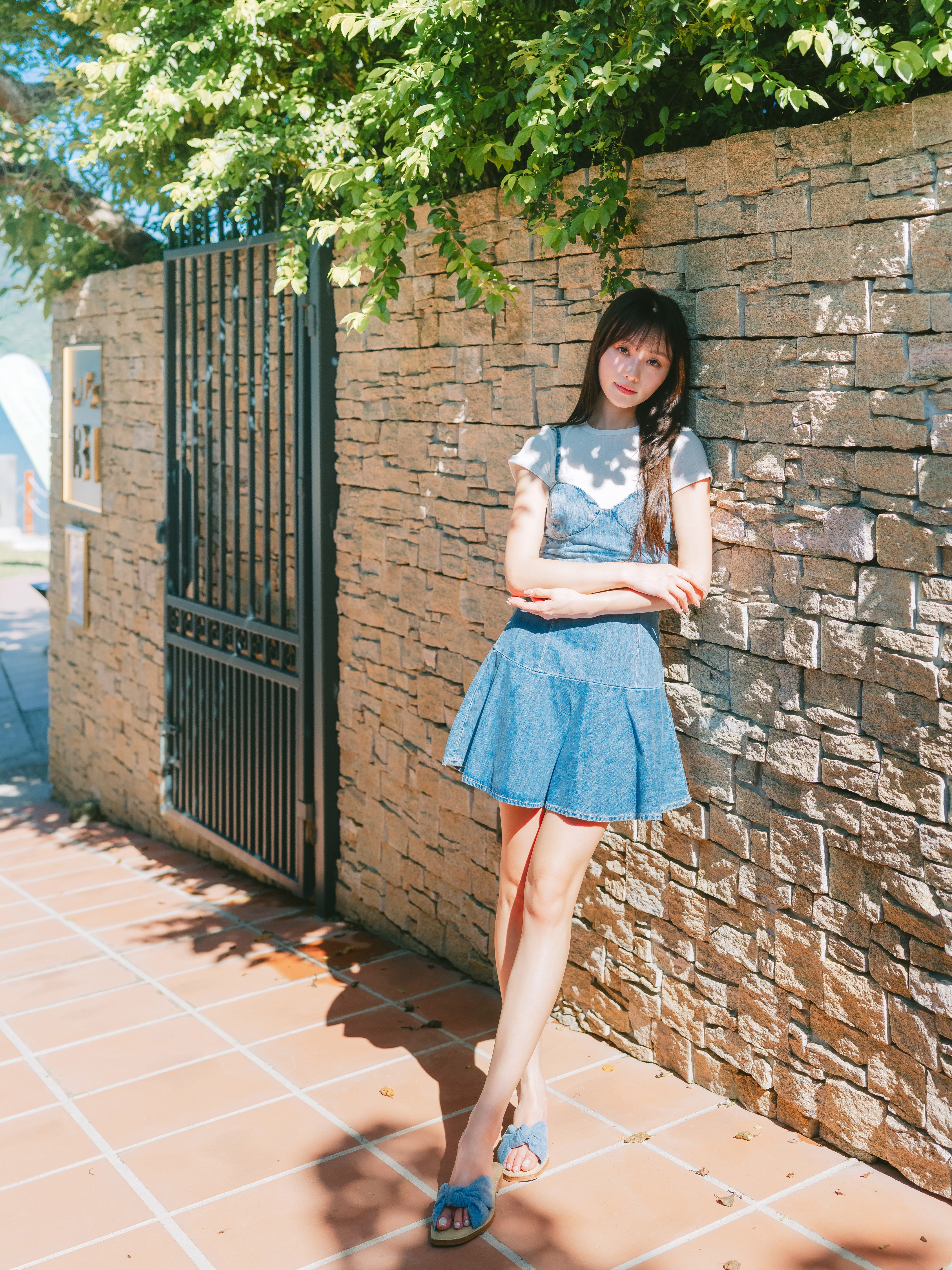 HILARY Sandals - Denim