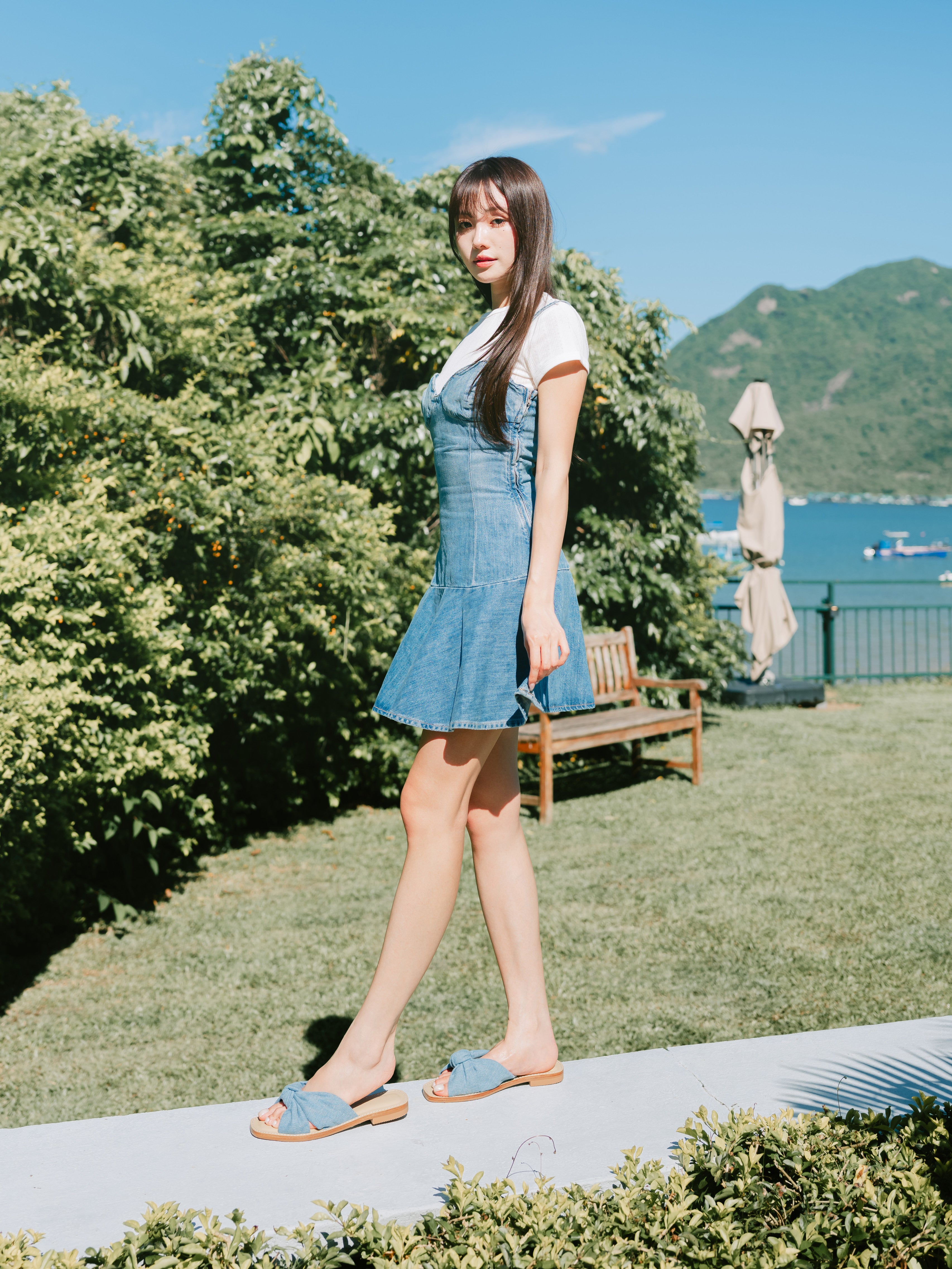 HILARY Sandals - Denim