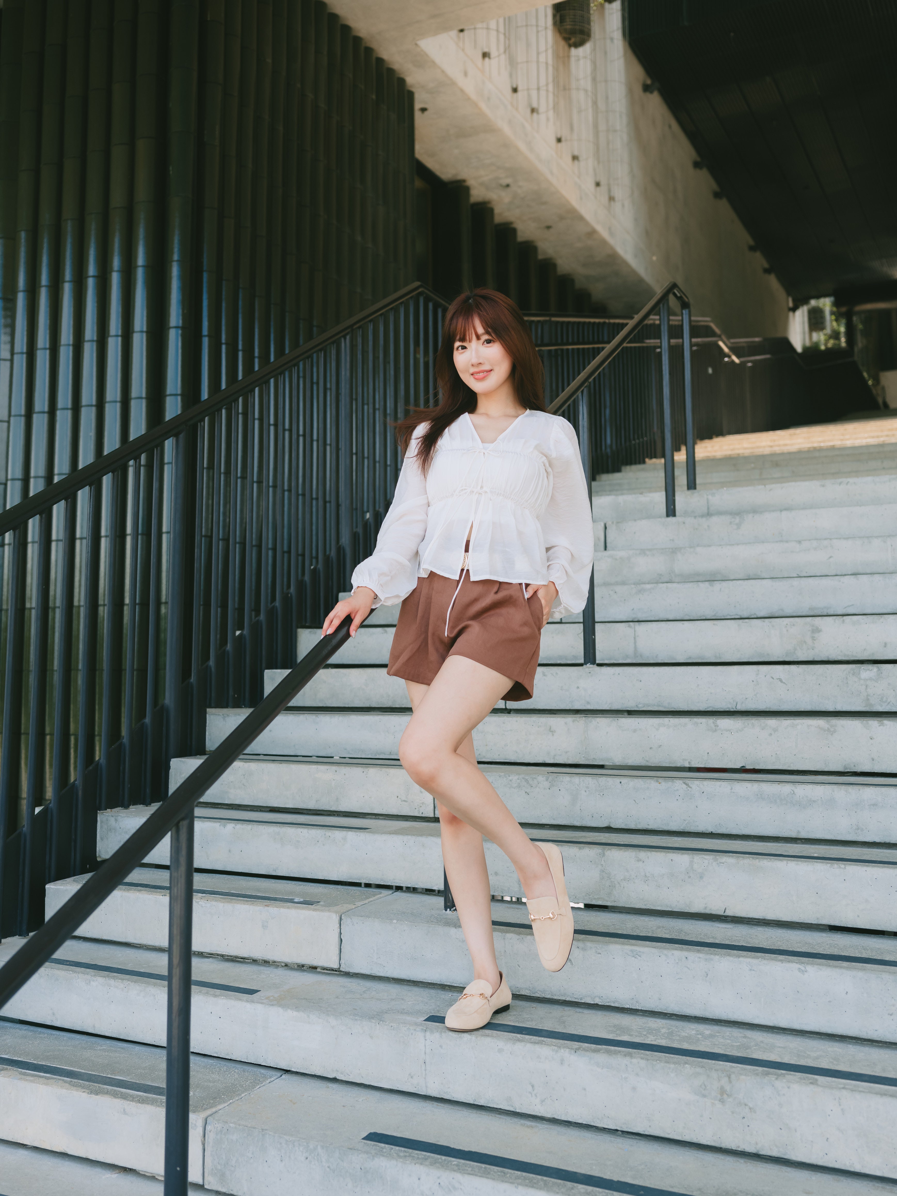 CLAIRE Loafers - Beige Suede