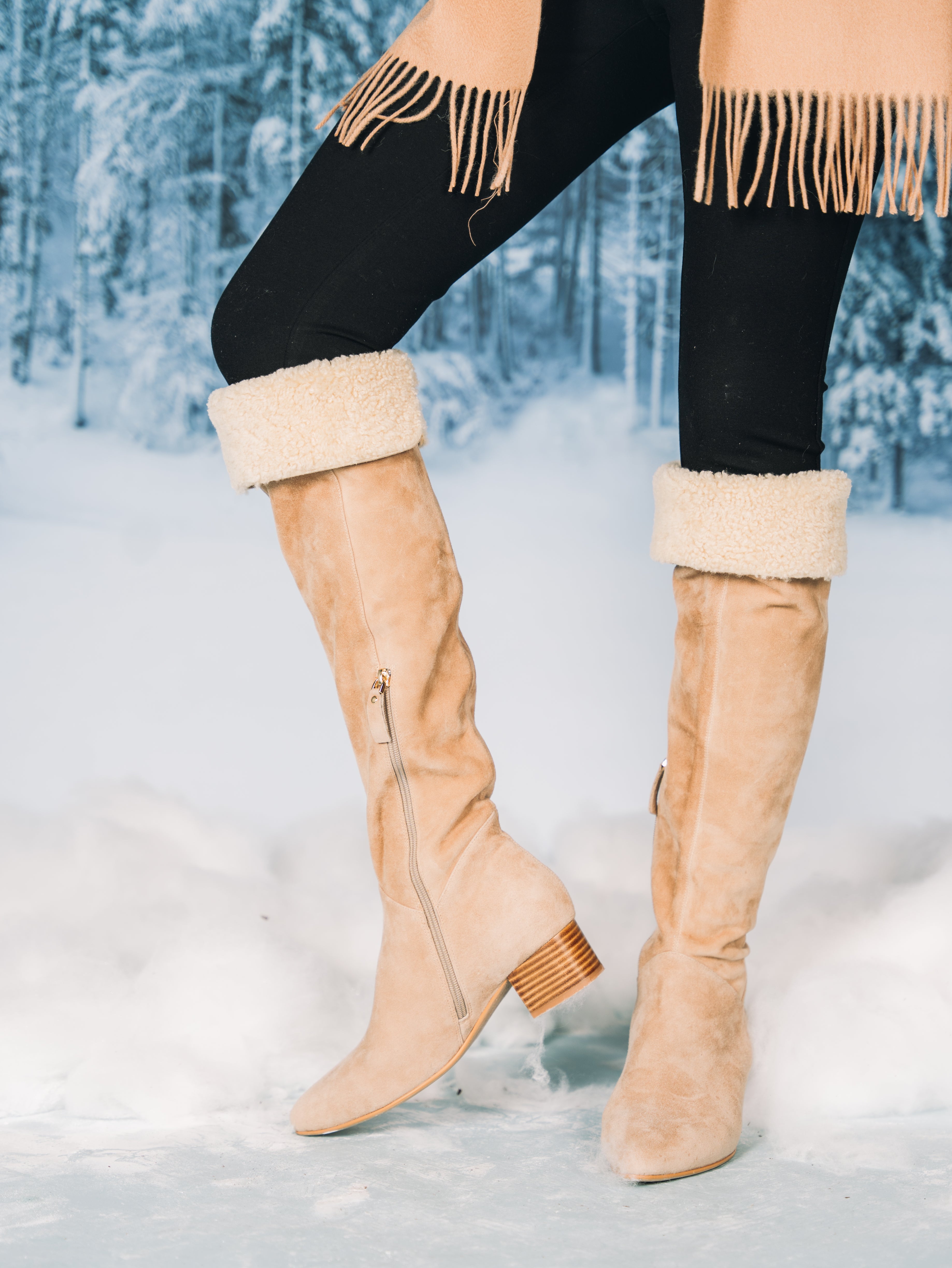 AMEERA BOOTS - Beige