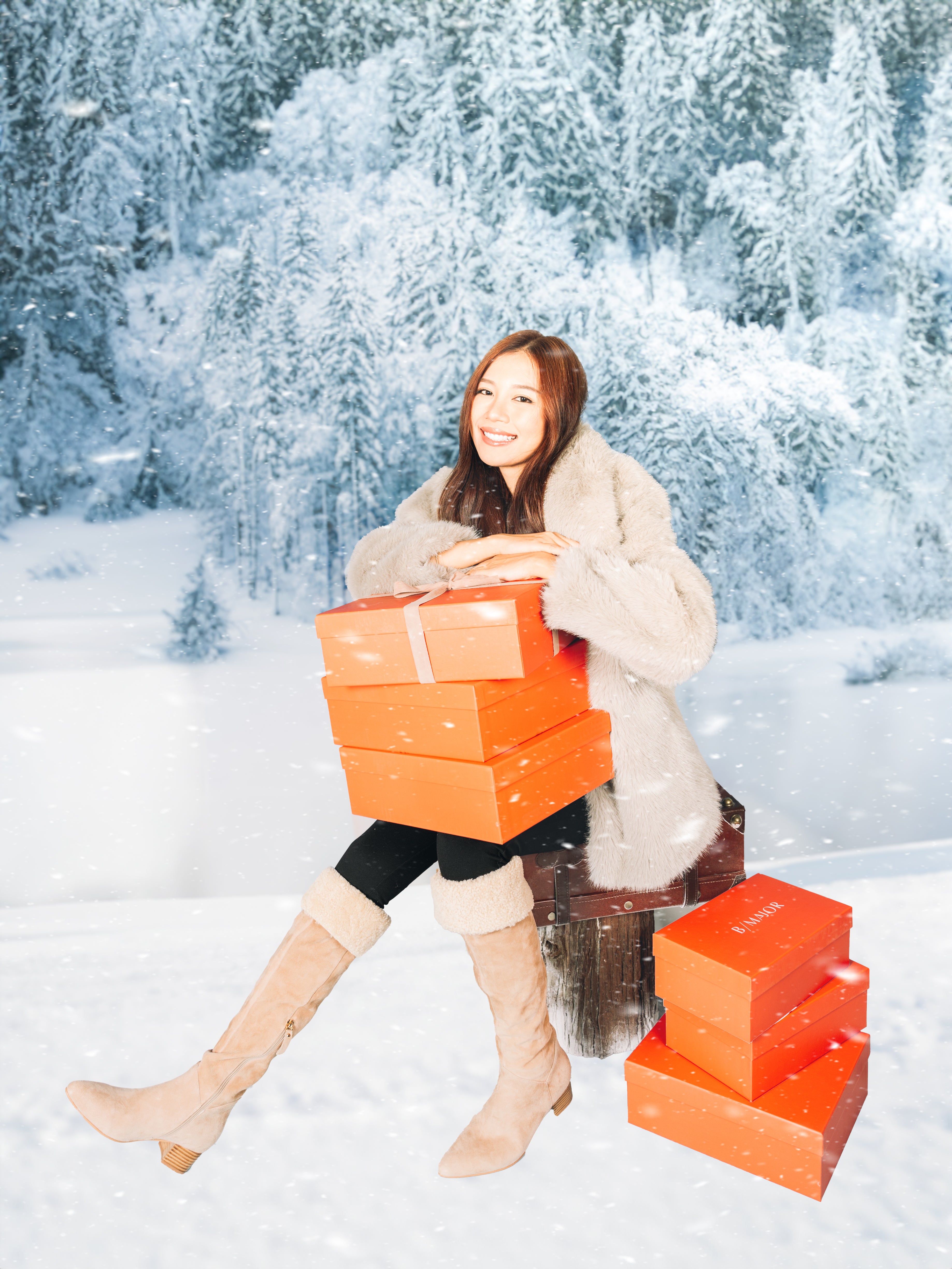 AMEERA BOOTS - Beige