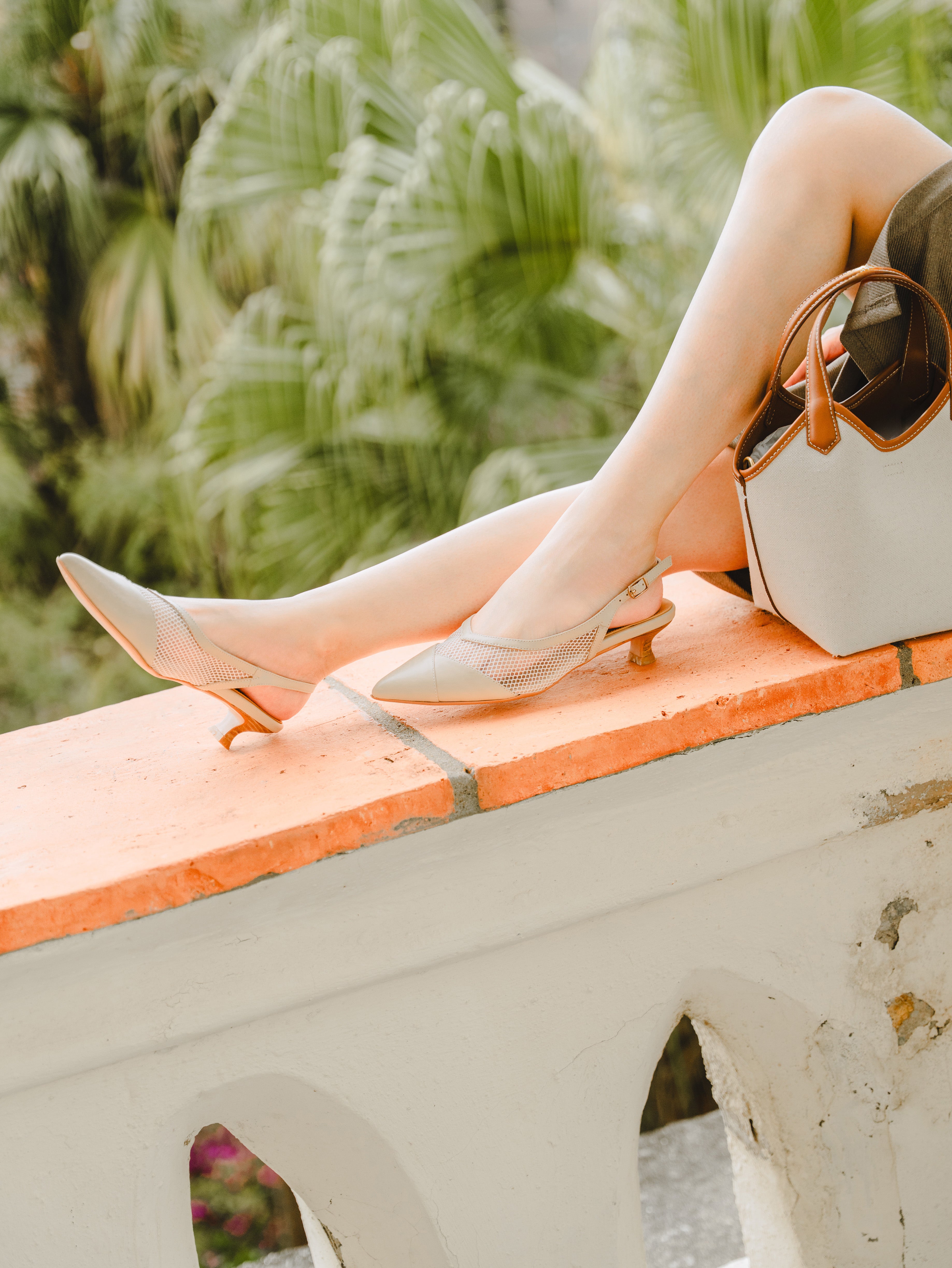 Ophelia Slingbacks - Beige