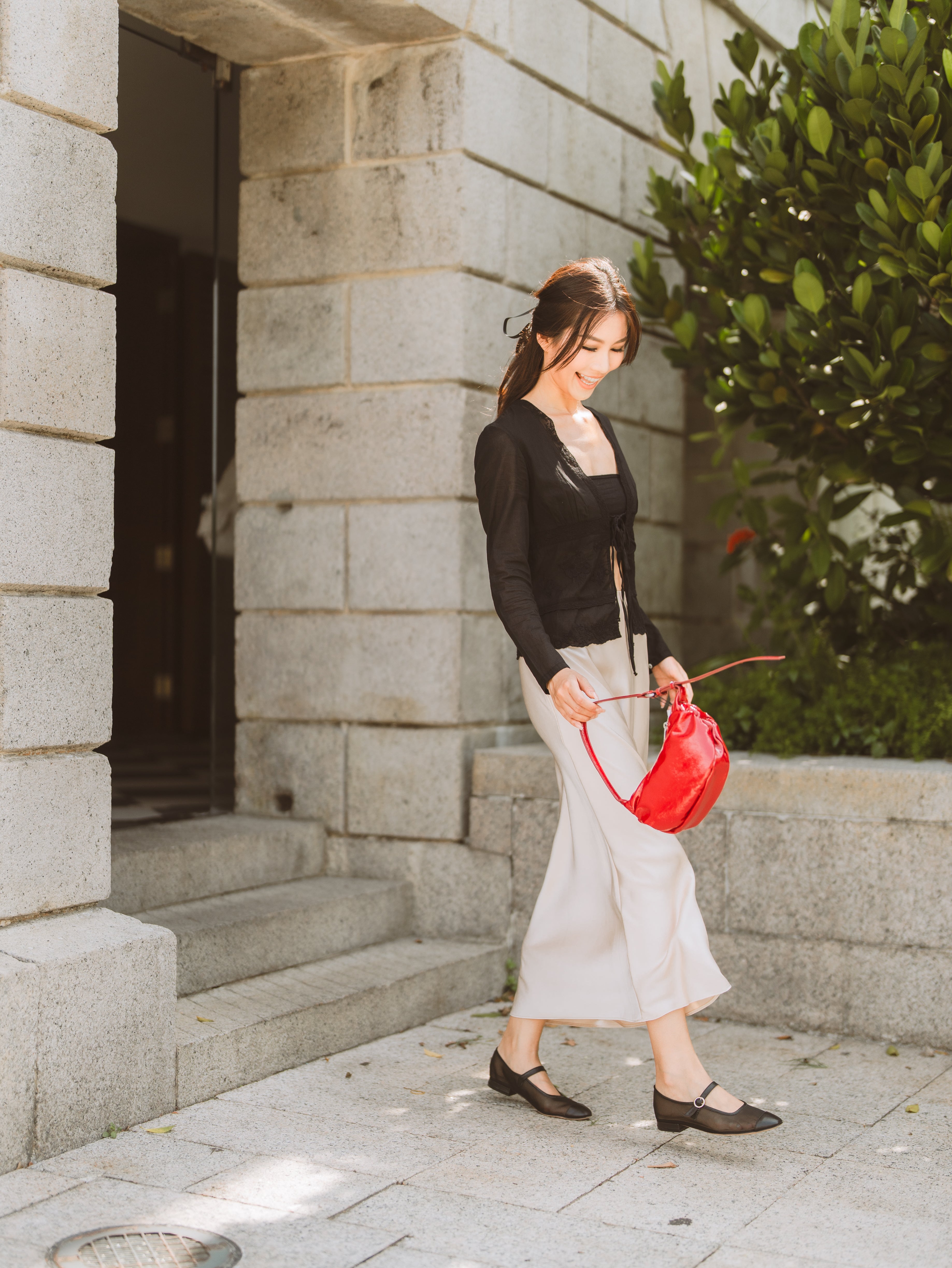 ALLIE Flats - Black Mesh