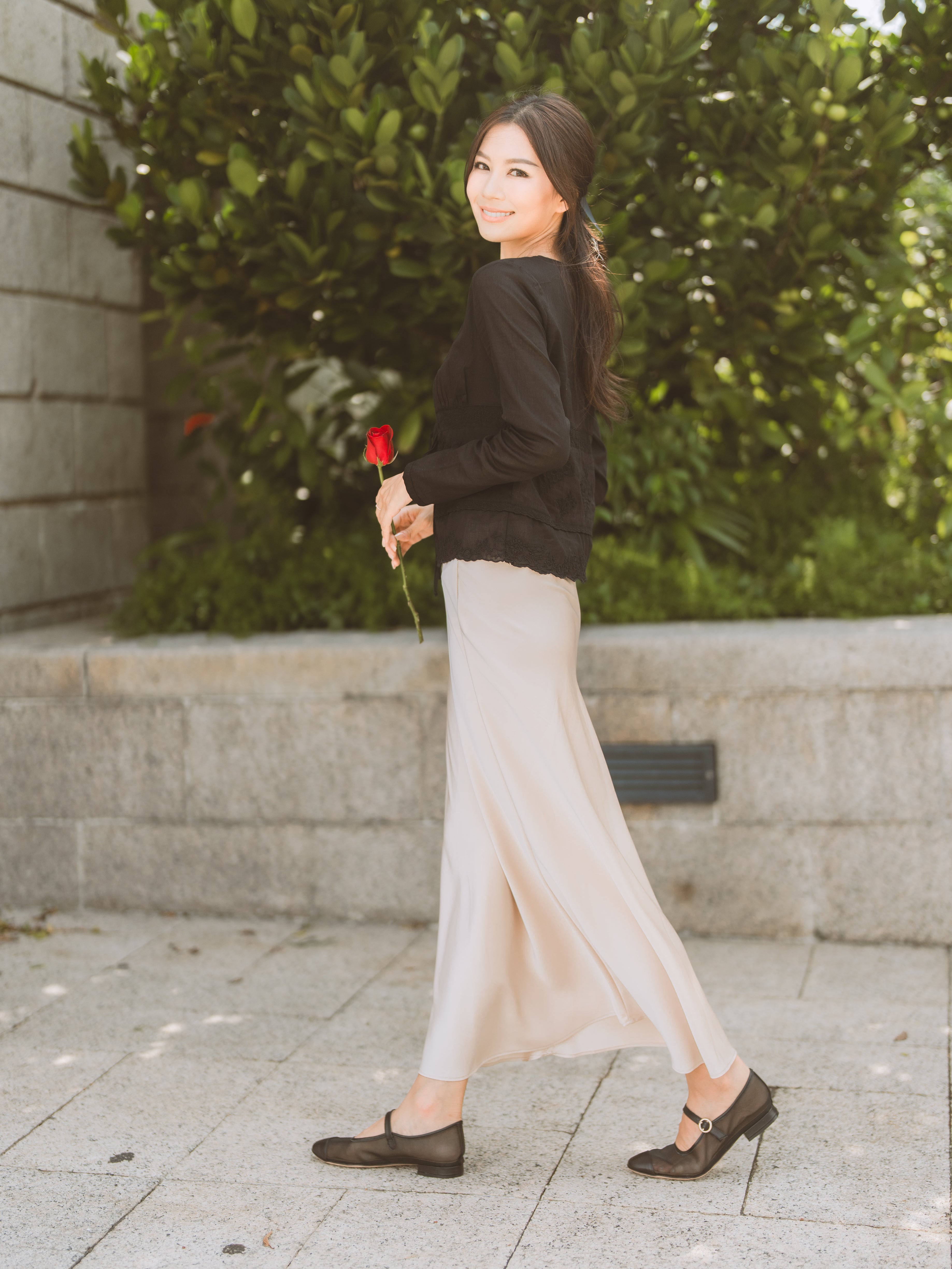 ALLIE Flats - Black Mesh