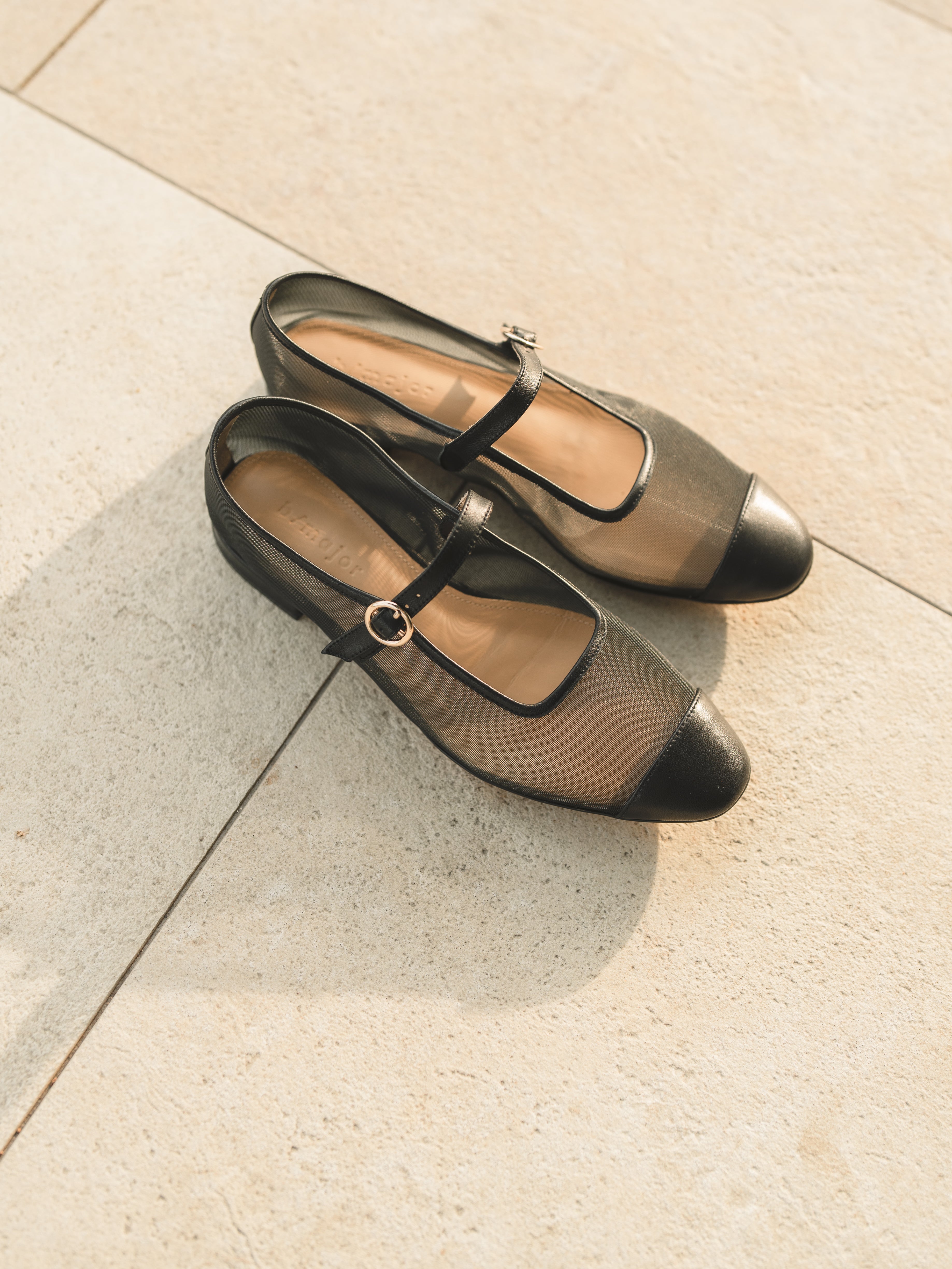 ALLIE Flats - Black Mesh