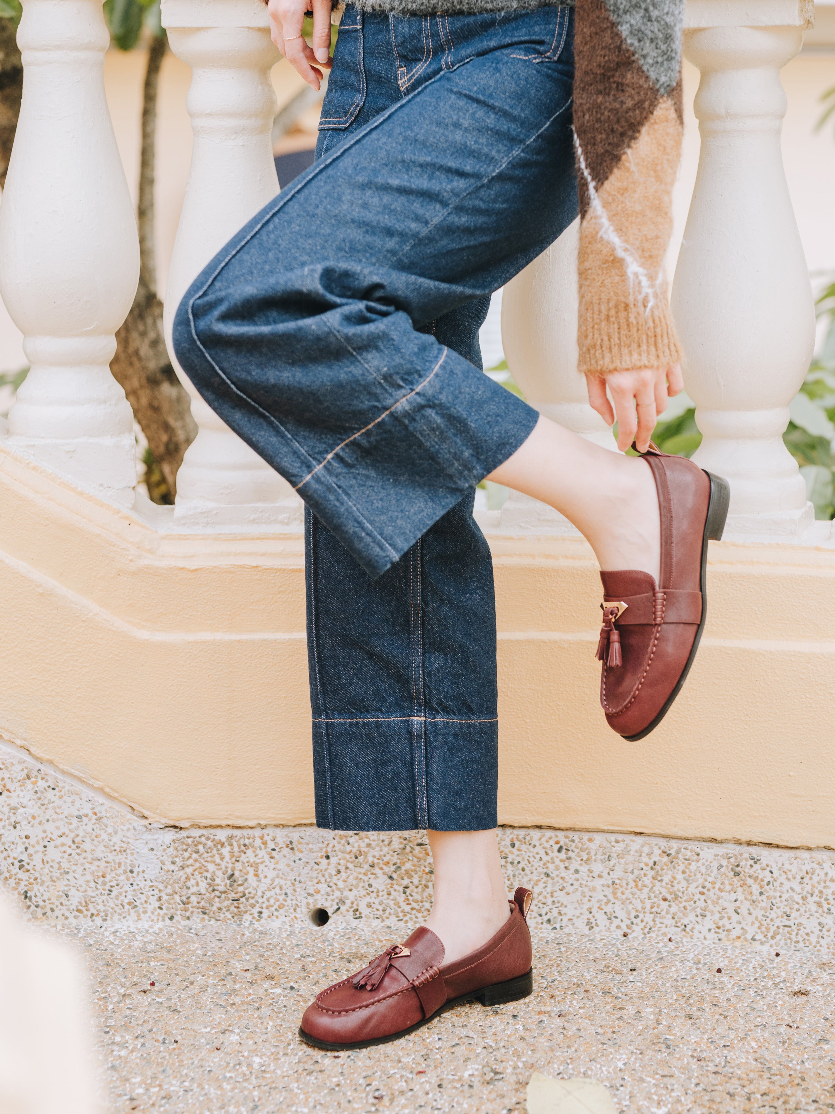 JANUS Loafers - Burgundy