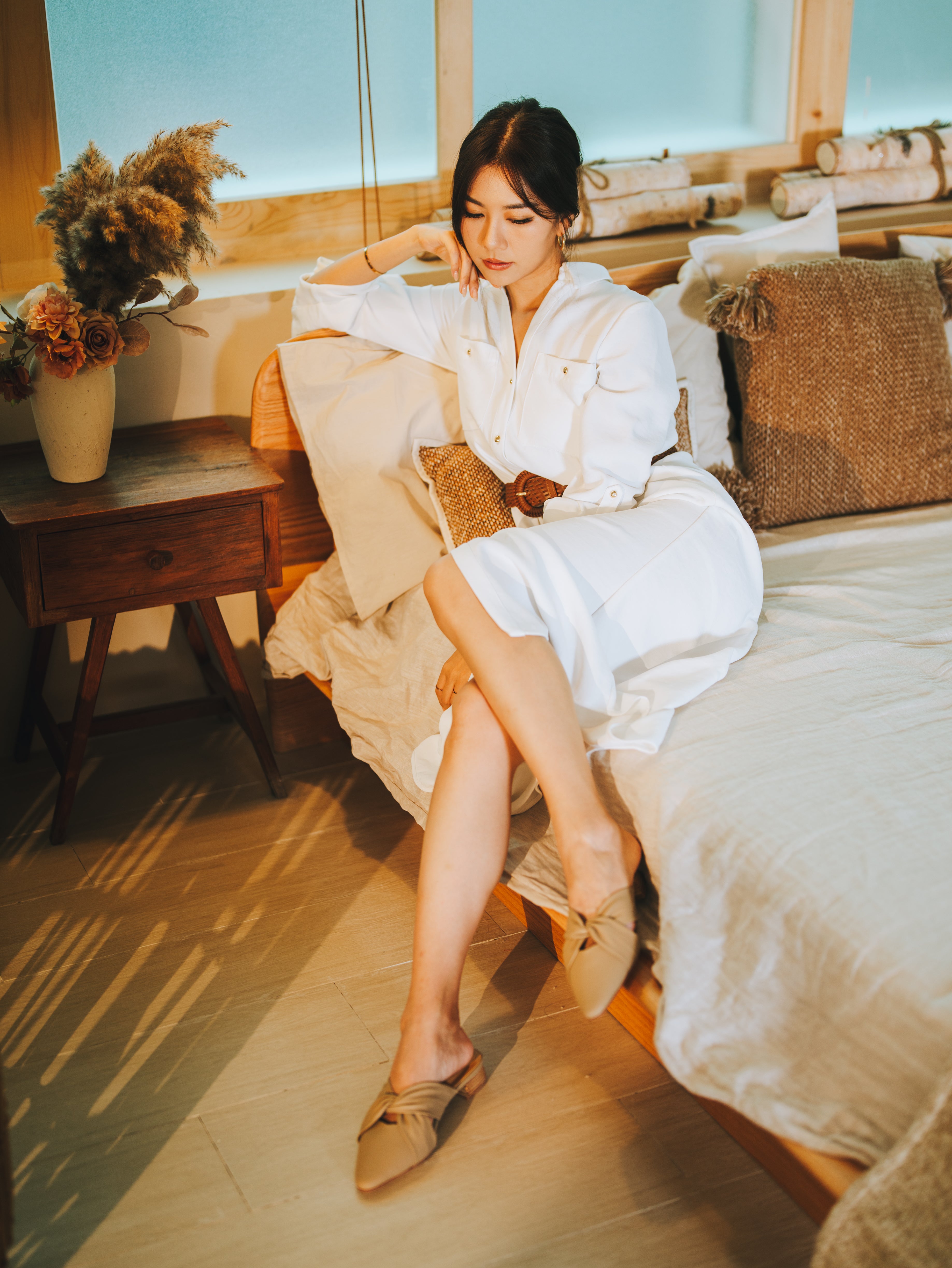 FREYA Mules - Beige