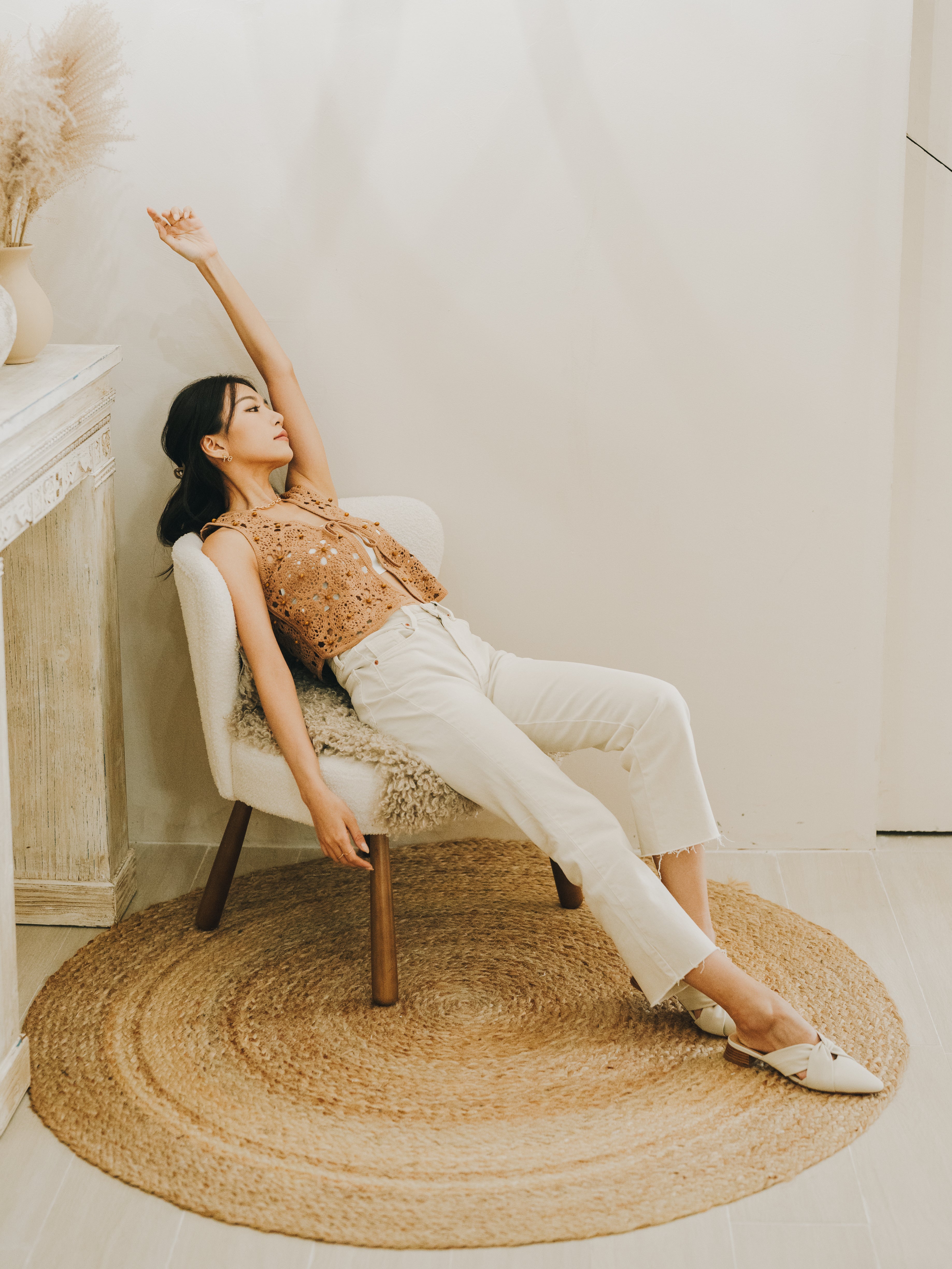FREYA Mules - White