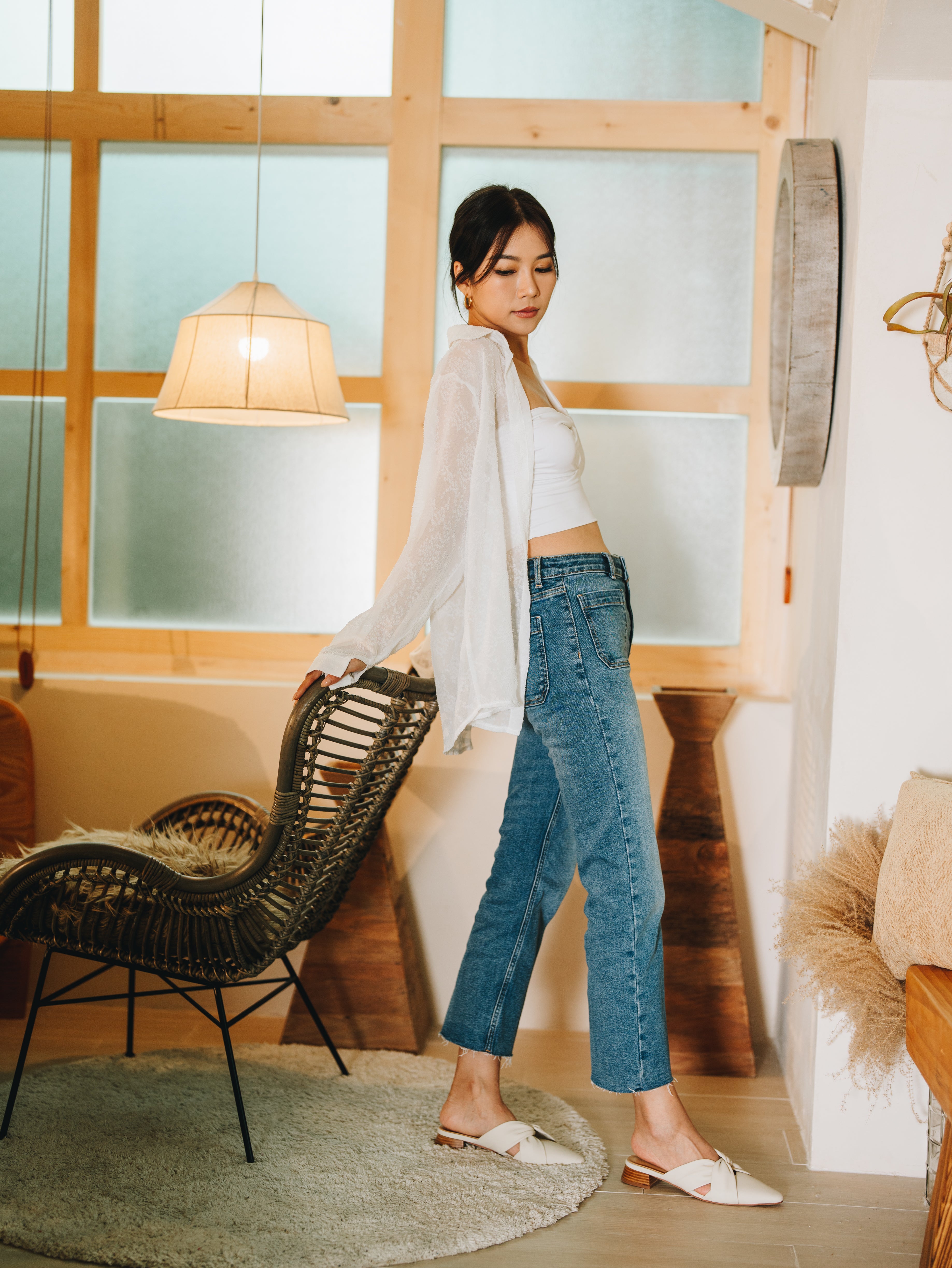 FREYA Mules - White