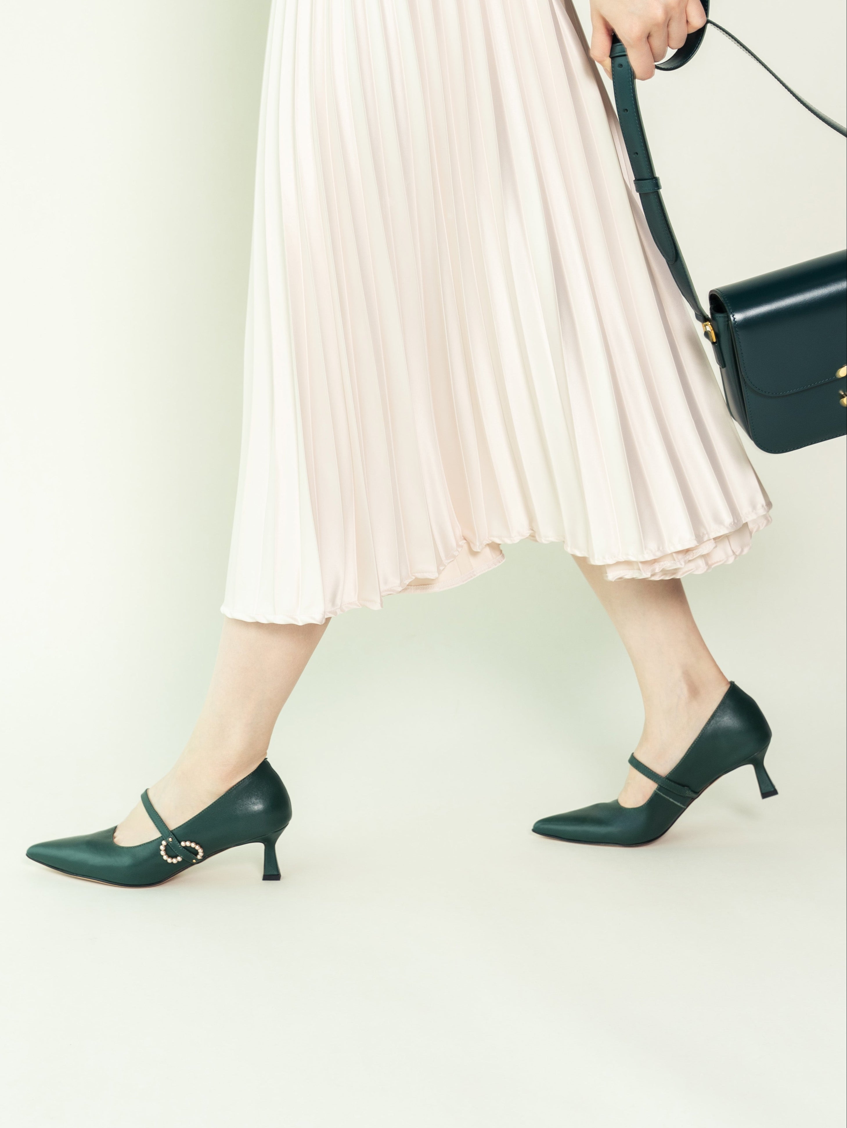 IVEY Heels - Dark Green