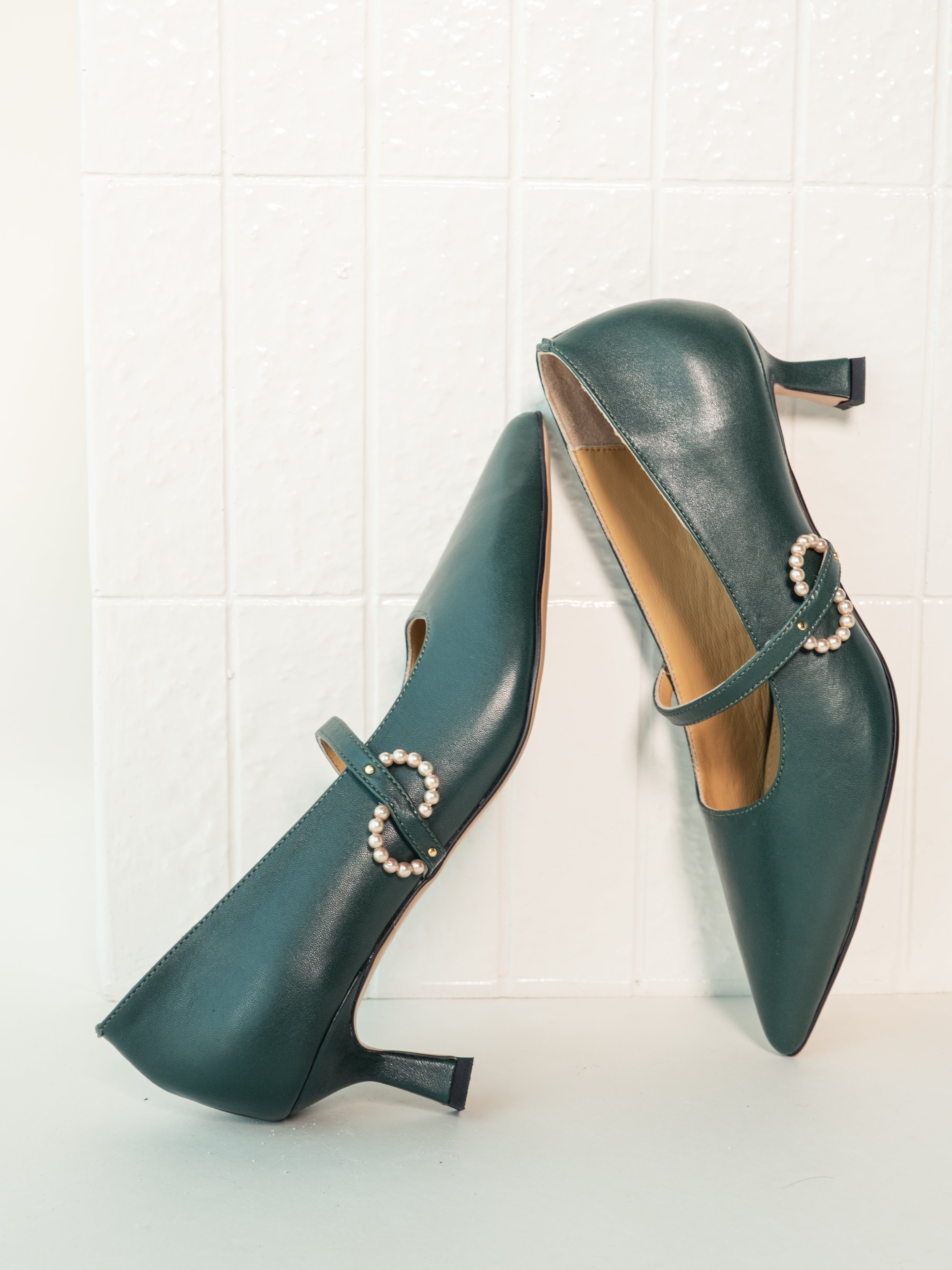 IVEY Heels - Dark Green