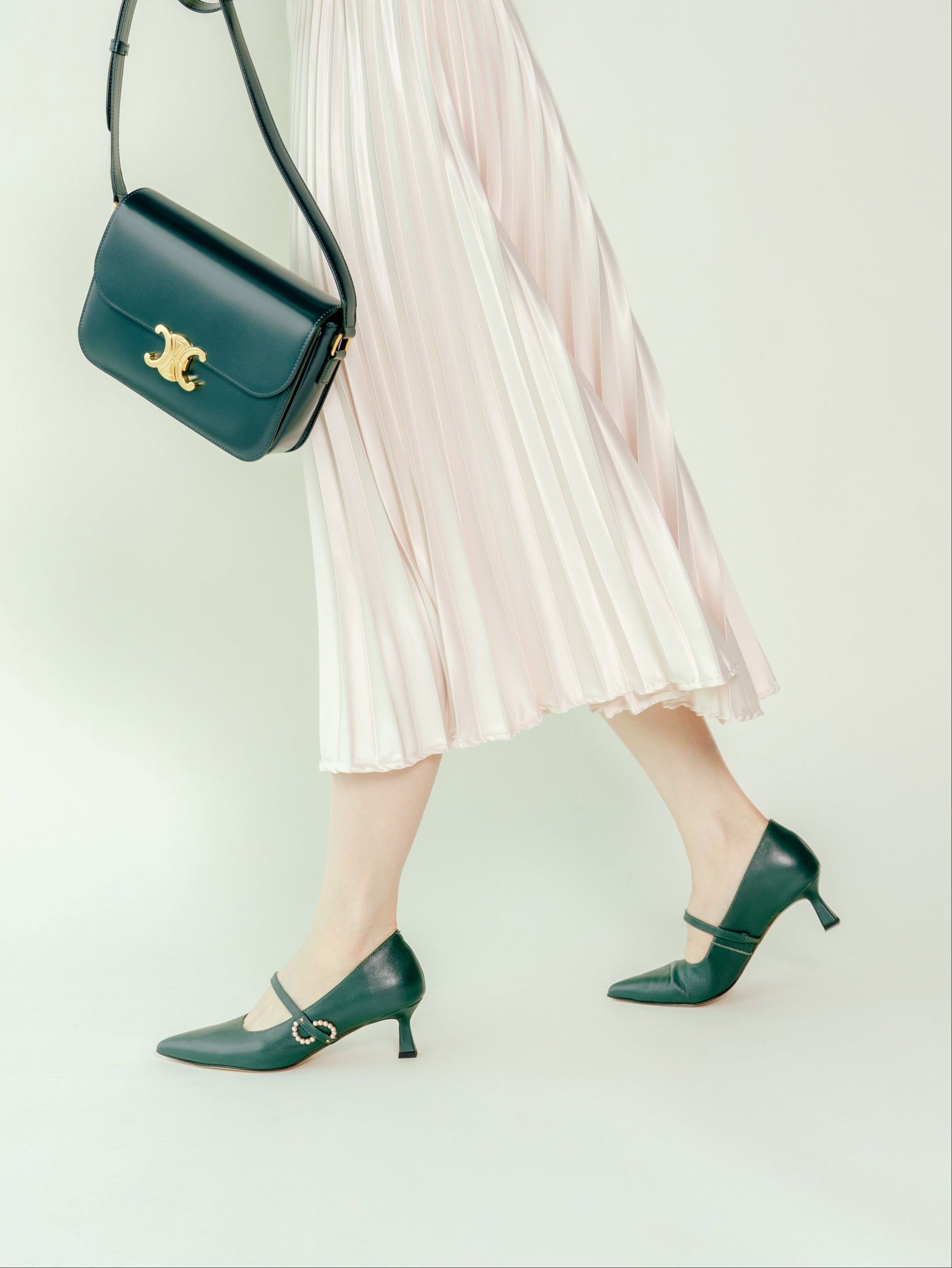 IVEY Heels - Dark Green