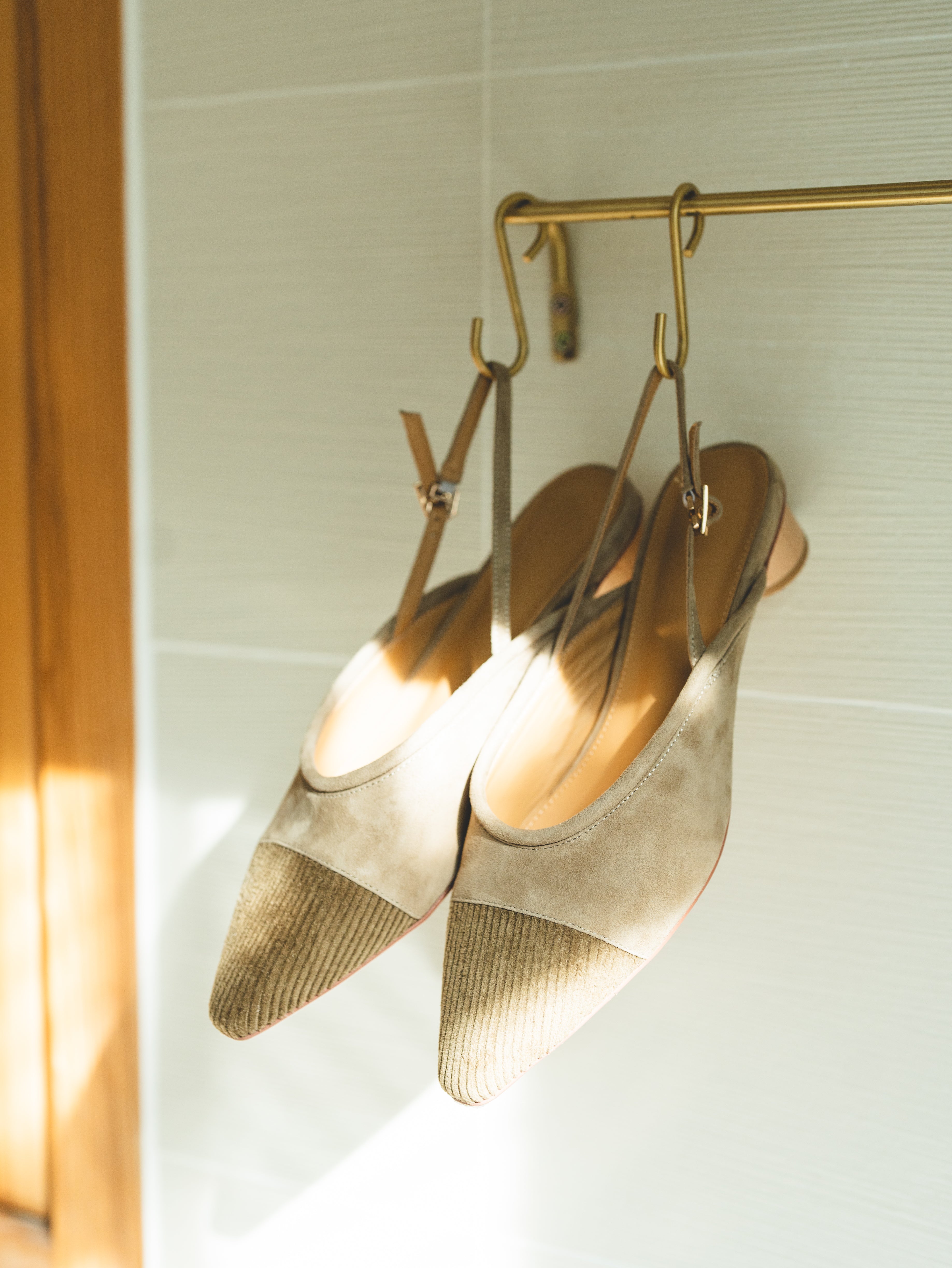 LUMI Slingback Flats - Khaki
