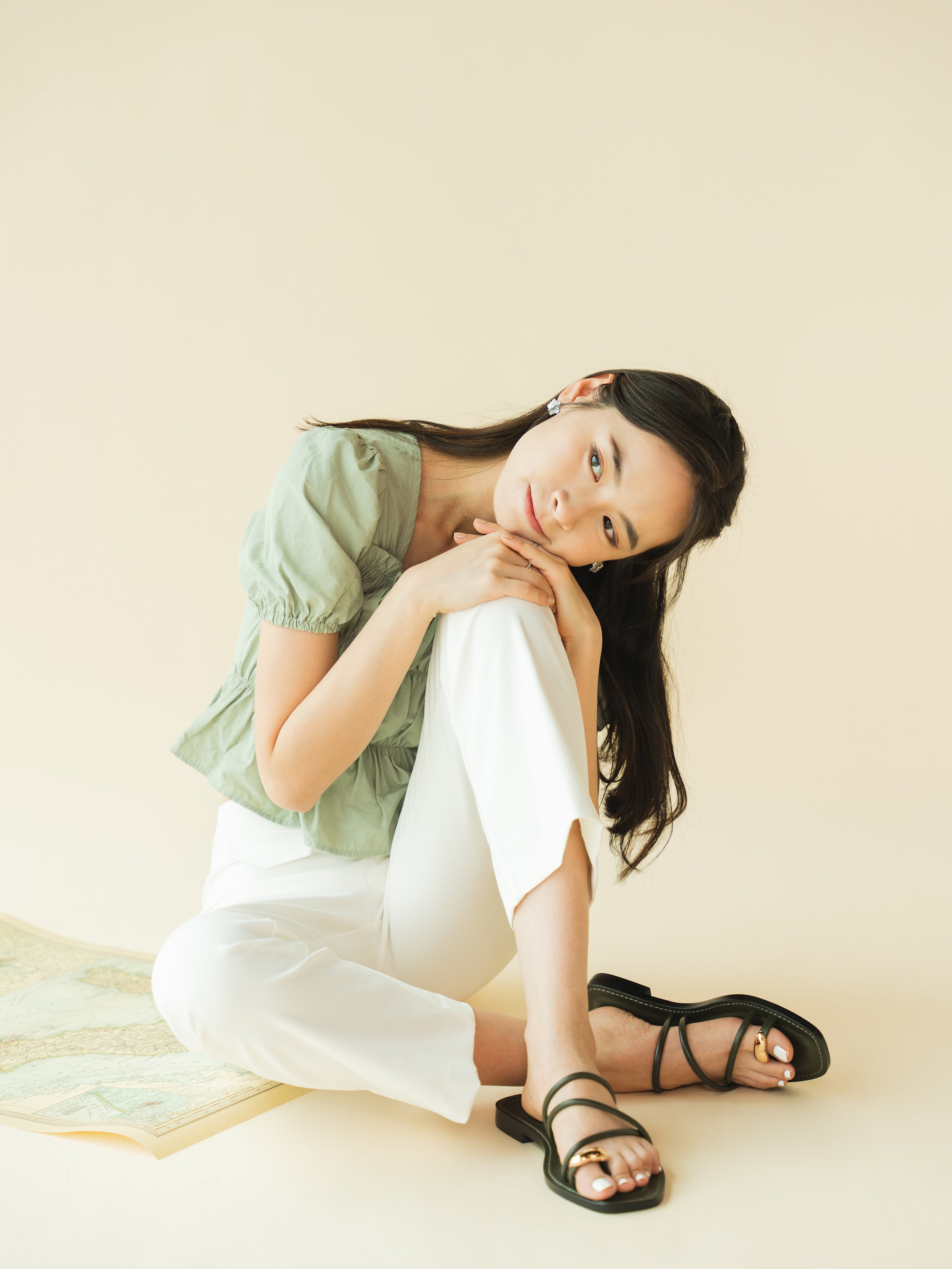 VALENCIA Sandals - Olive