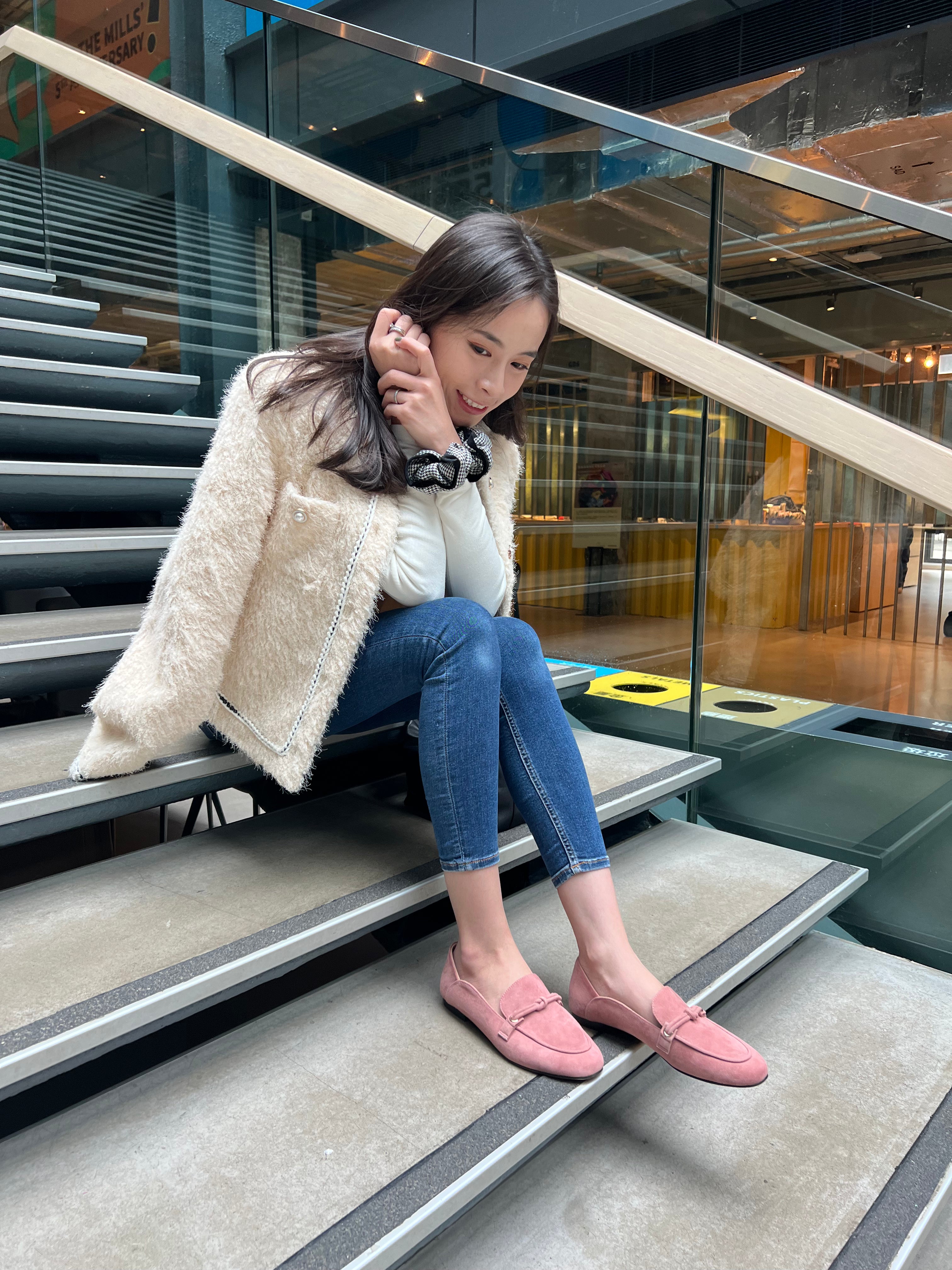 RILA Loafers - Pink Suede
