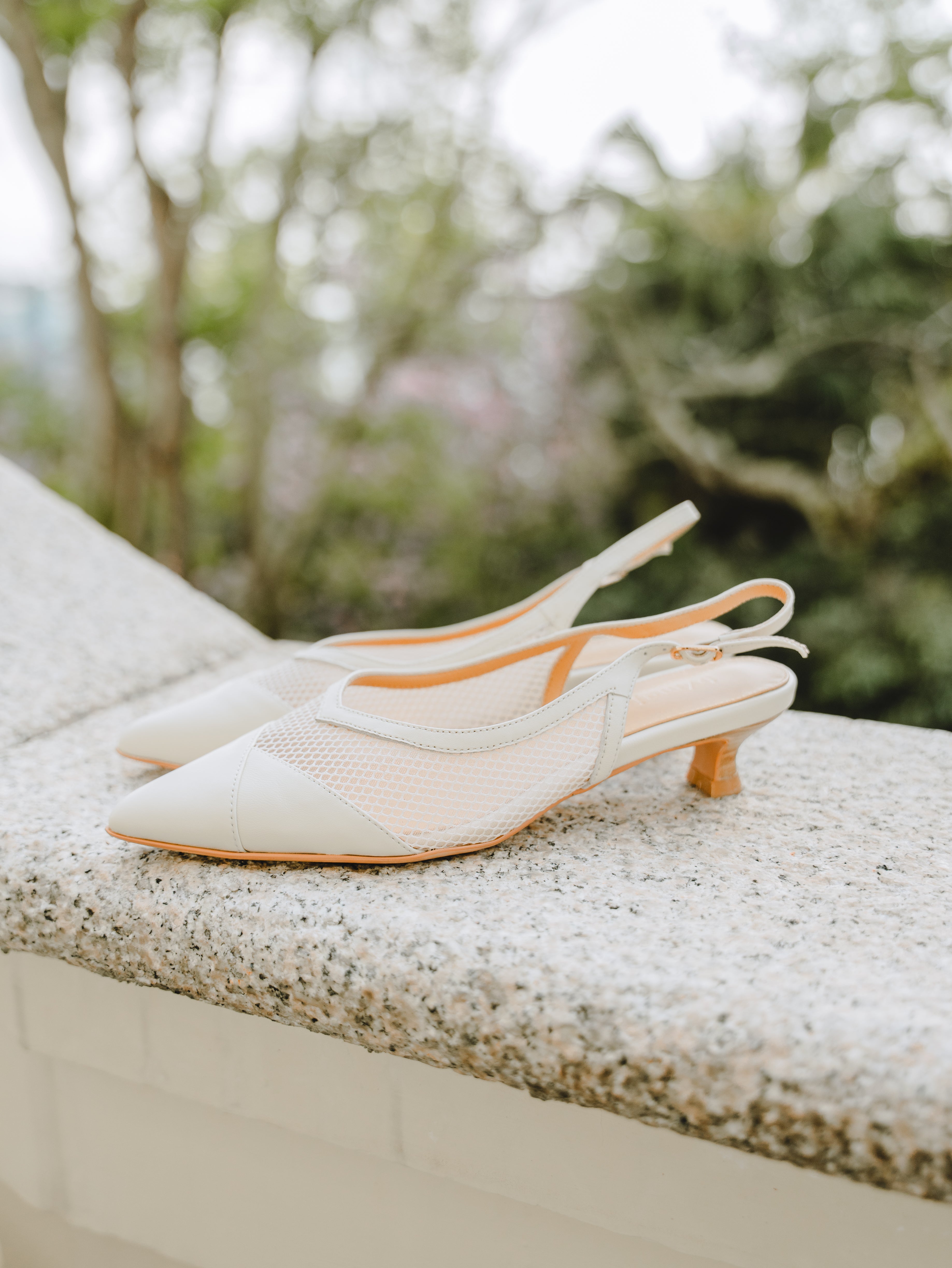 Ophelia Slingbacks - White