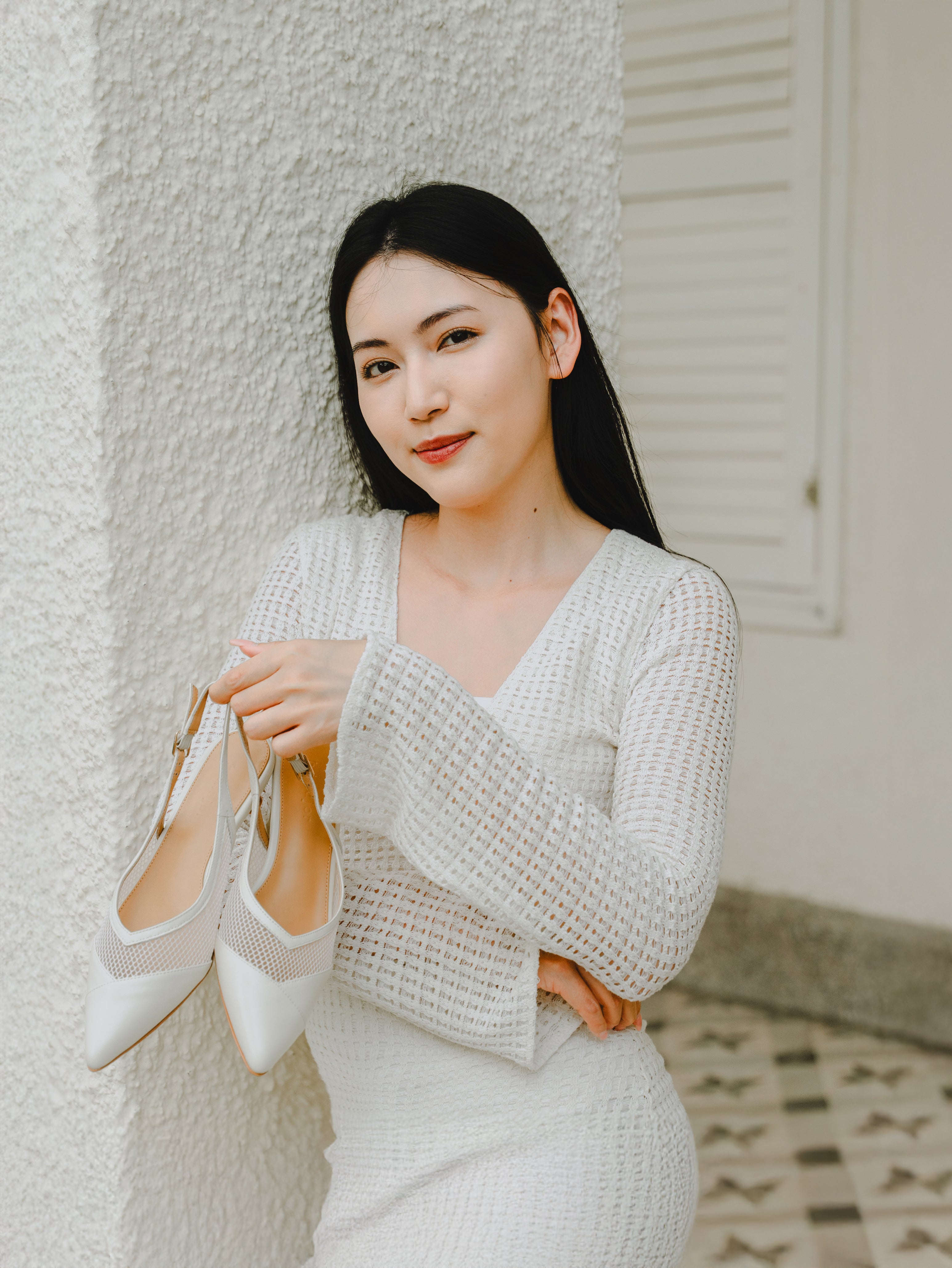 Ophelia Slingbacks - White