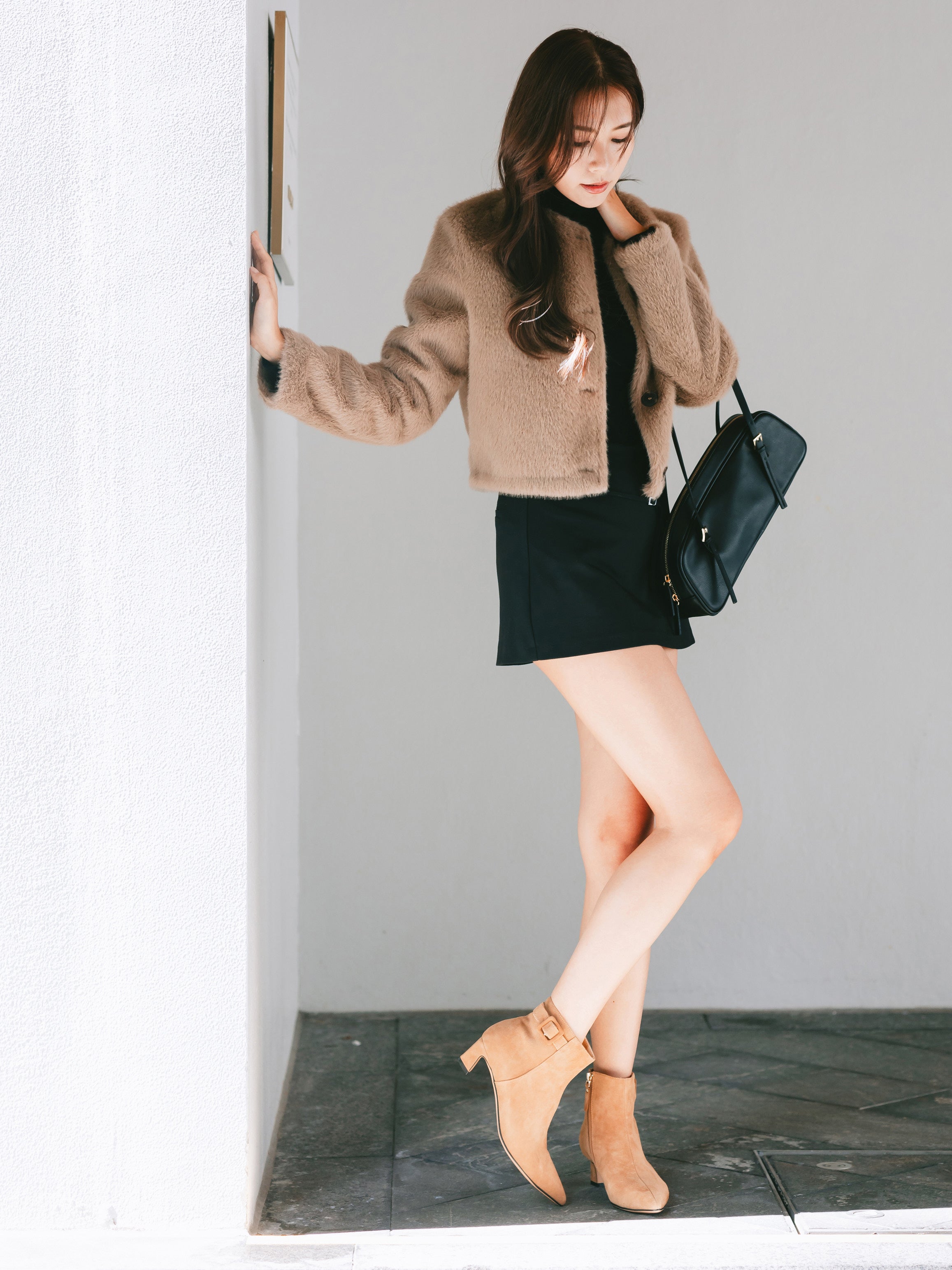 Jasmine Boots - Camel Suede