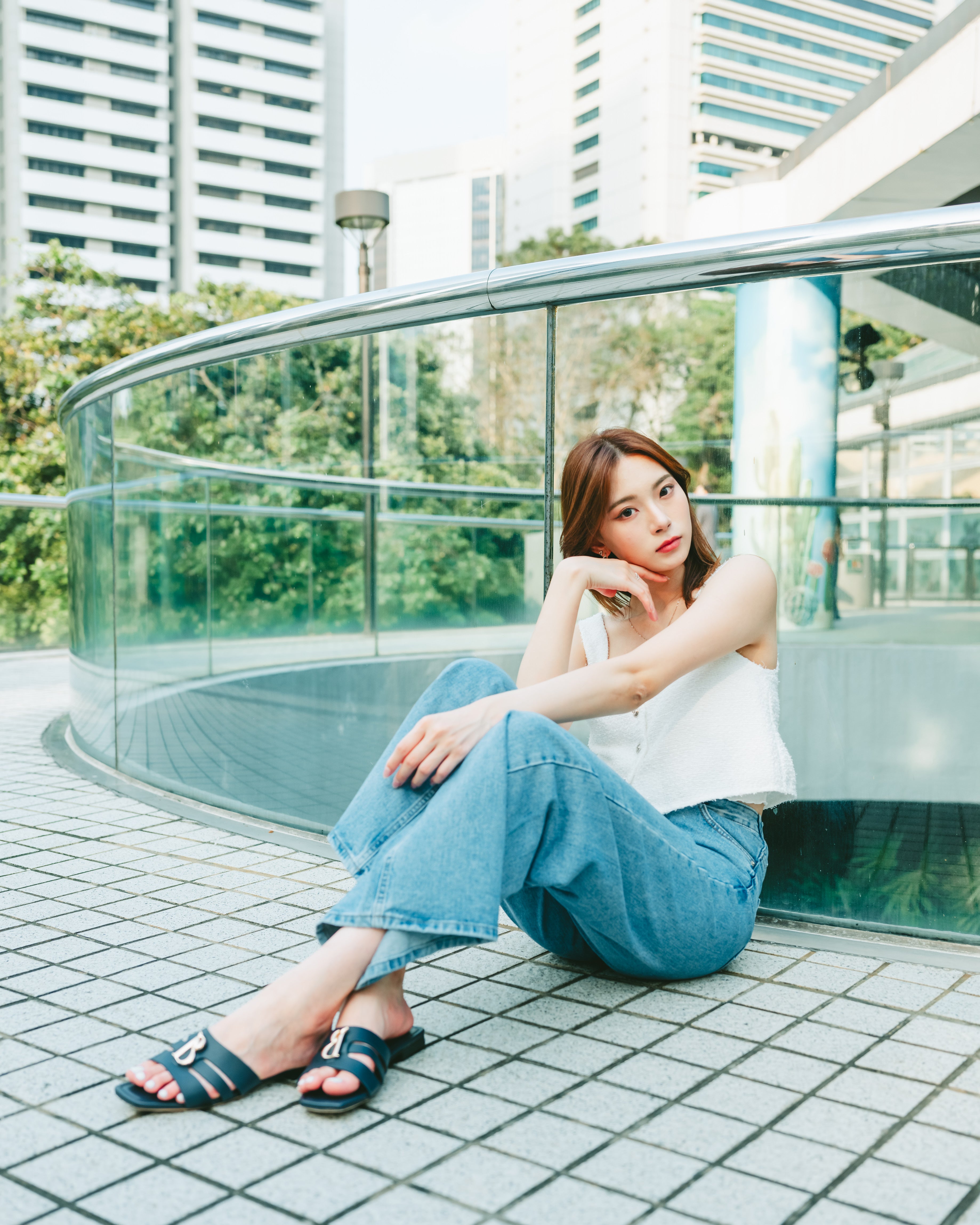 AVYLN Sandals - Navy