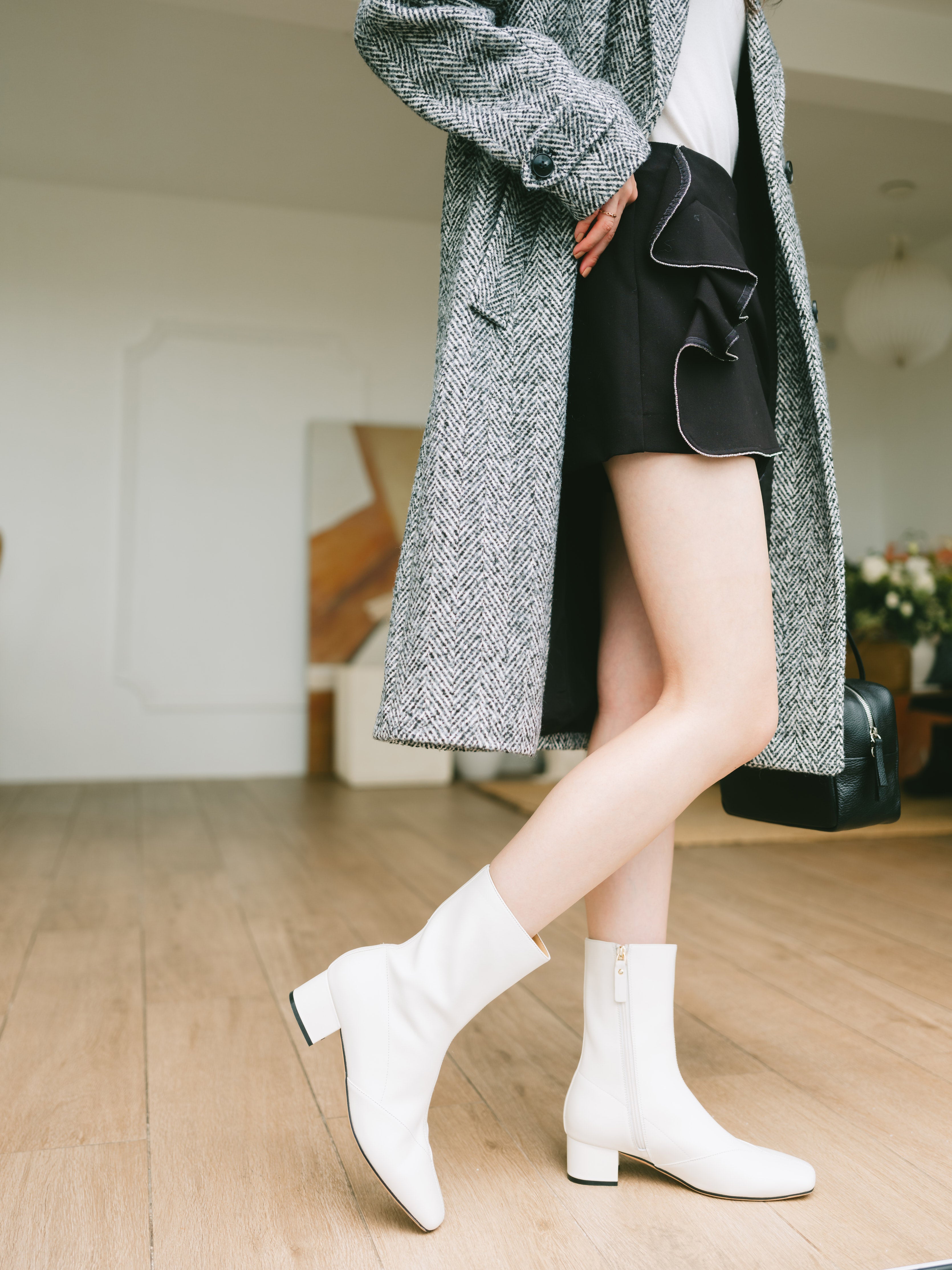 ZOEY BOOTS - WHITE (pre-order 2 weeks)