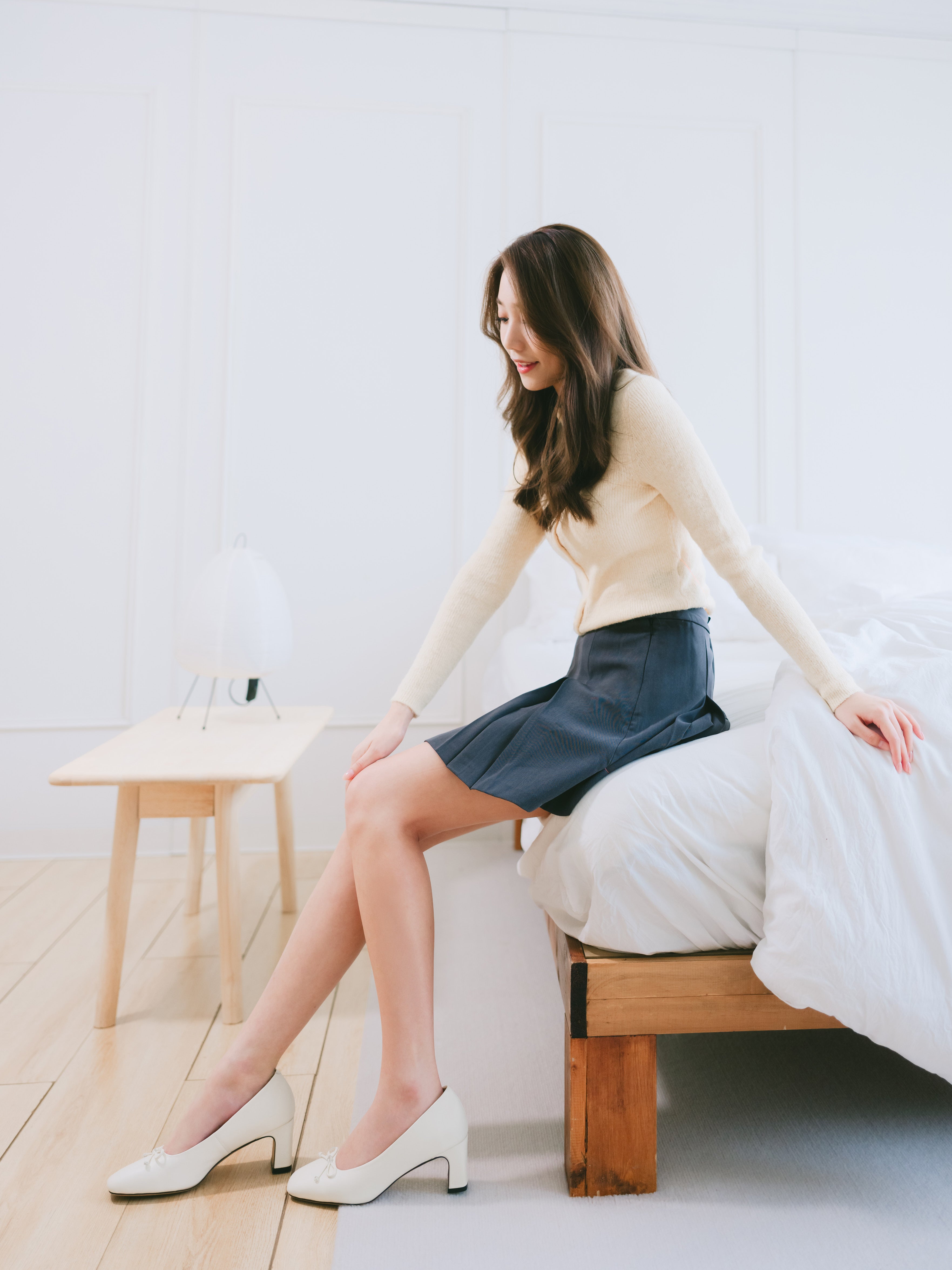 Abby Heels - White (pre-order 2 weeks)