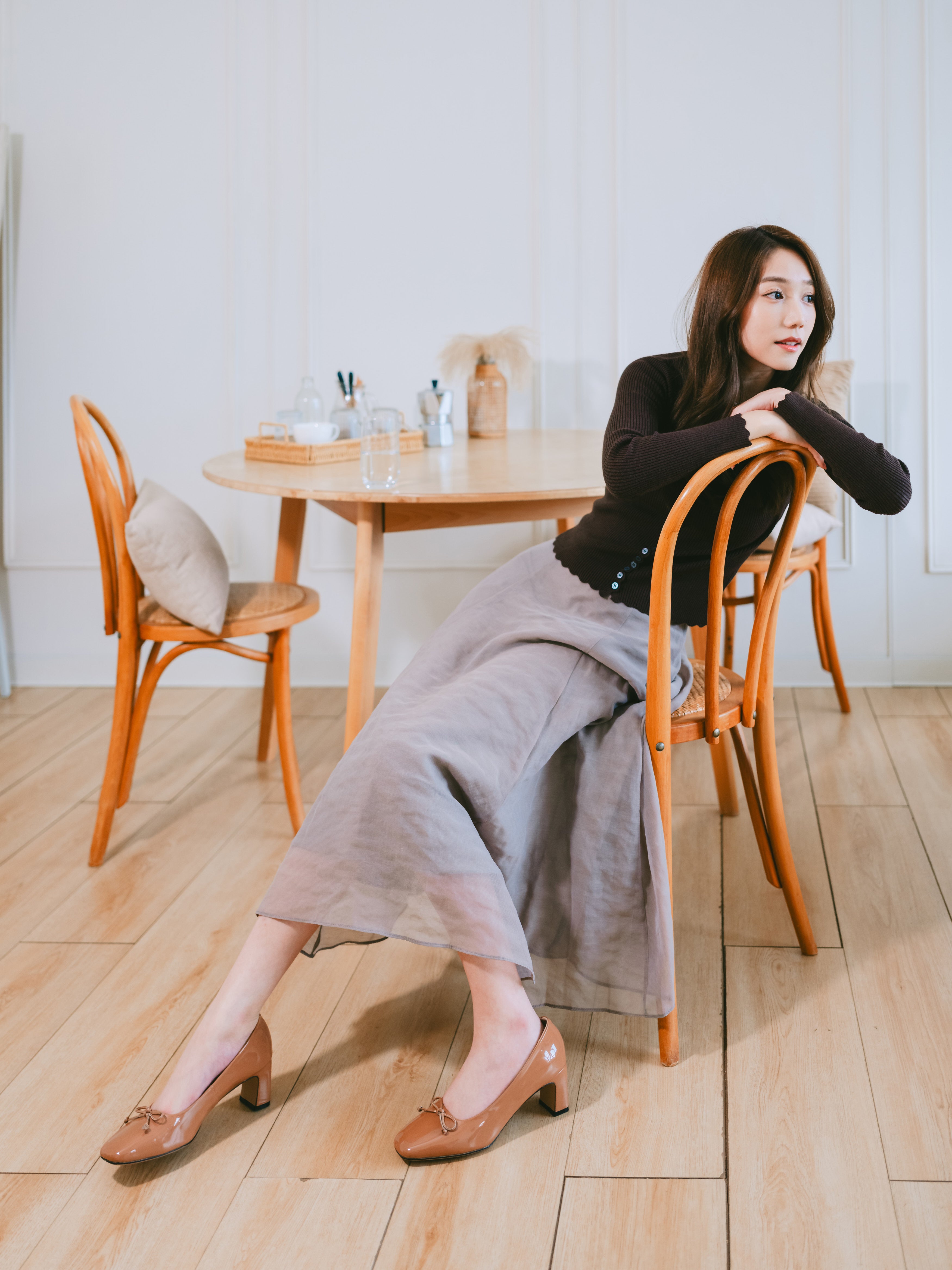 Abby Heels - Brown (pre-order 2 weeks)