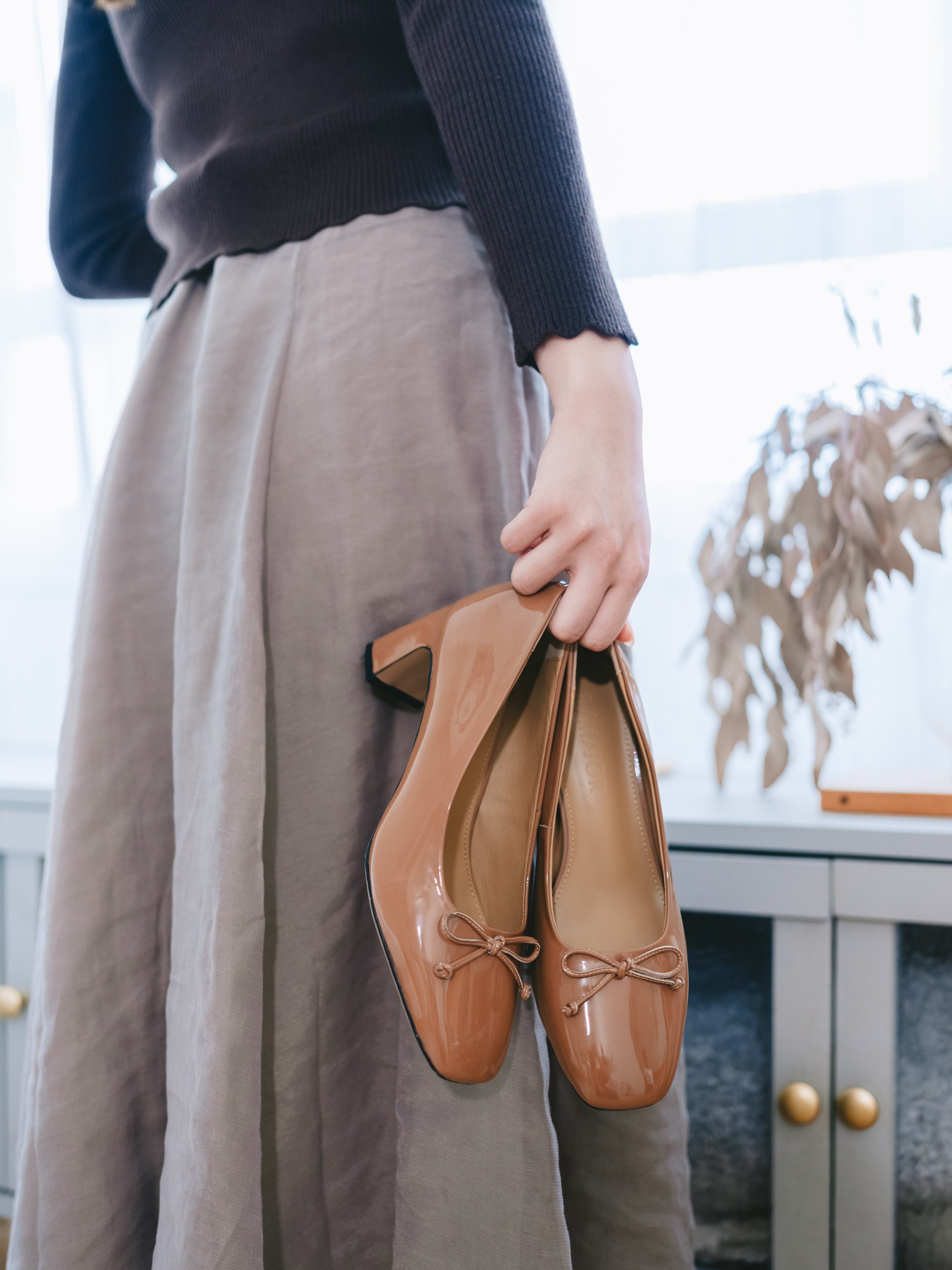 Abby Heels - Brown (pre-order 2 weeks)