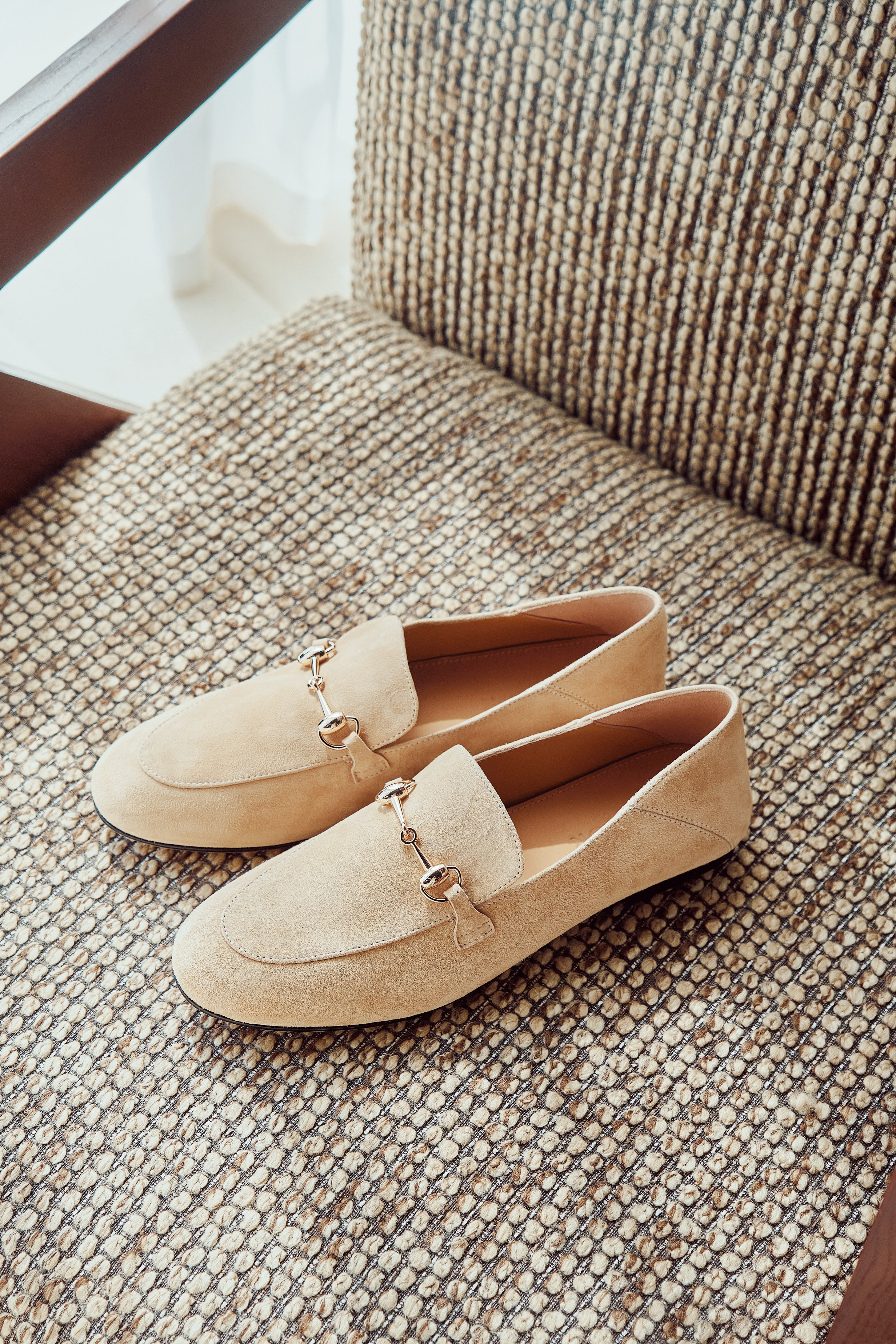 CLAIRE Loafers - Beige Suede (pre-order 2 weeks)