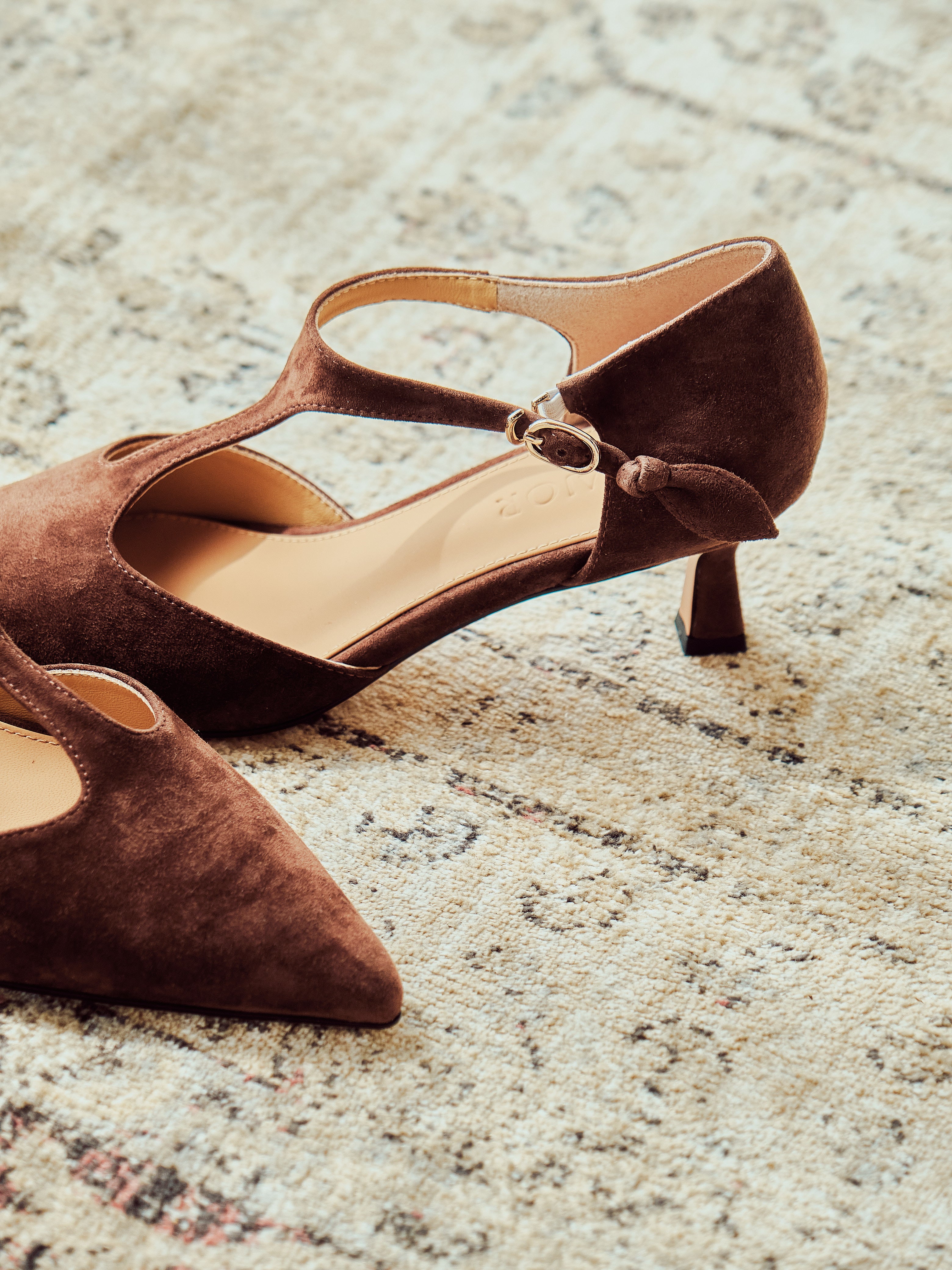 ESTELLA Heels - Brown Suede (pre-order 2 weeks)