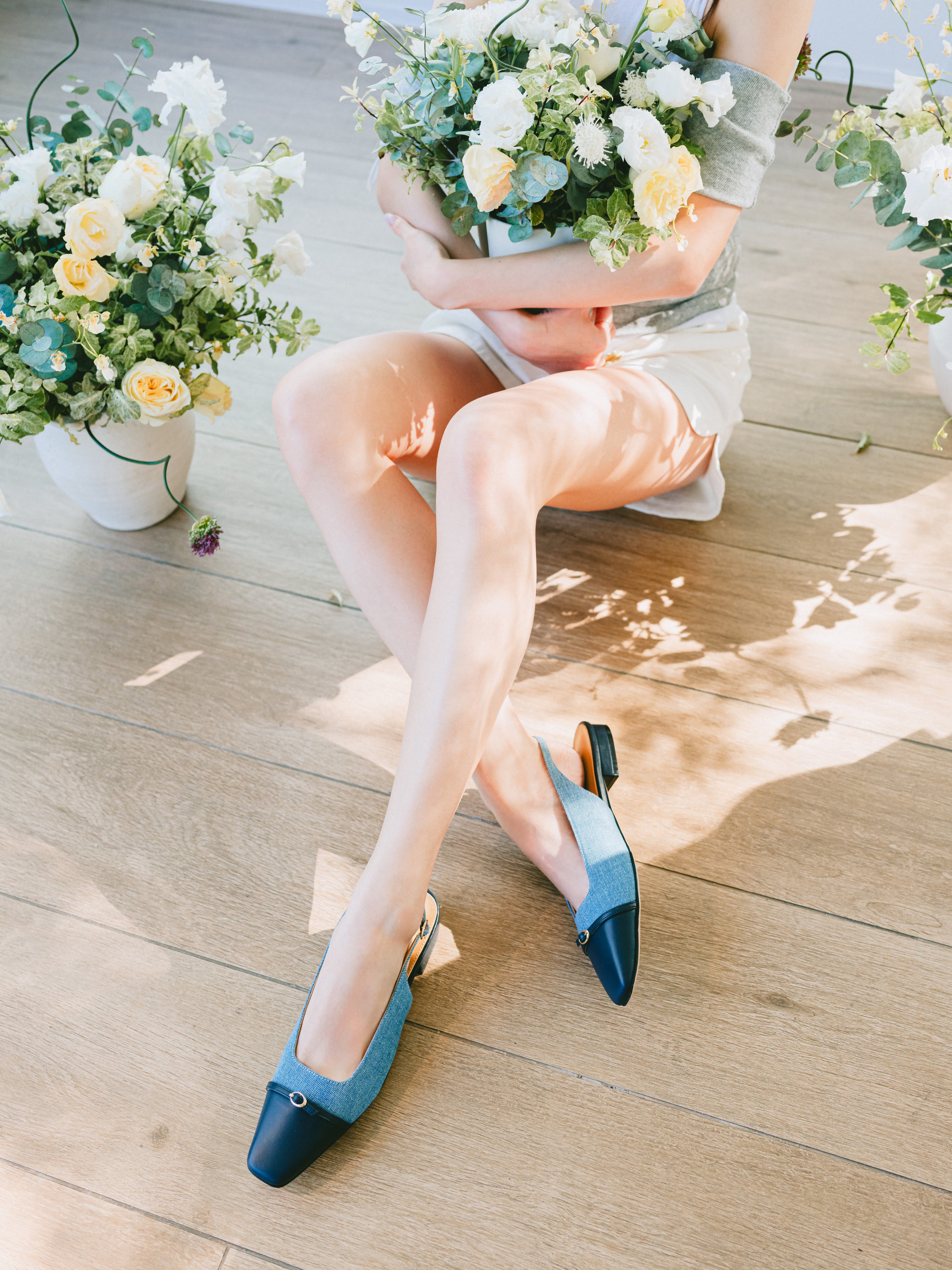 Mia Slingbacks - Denim