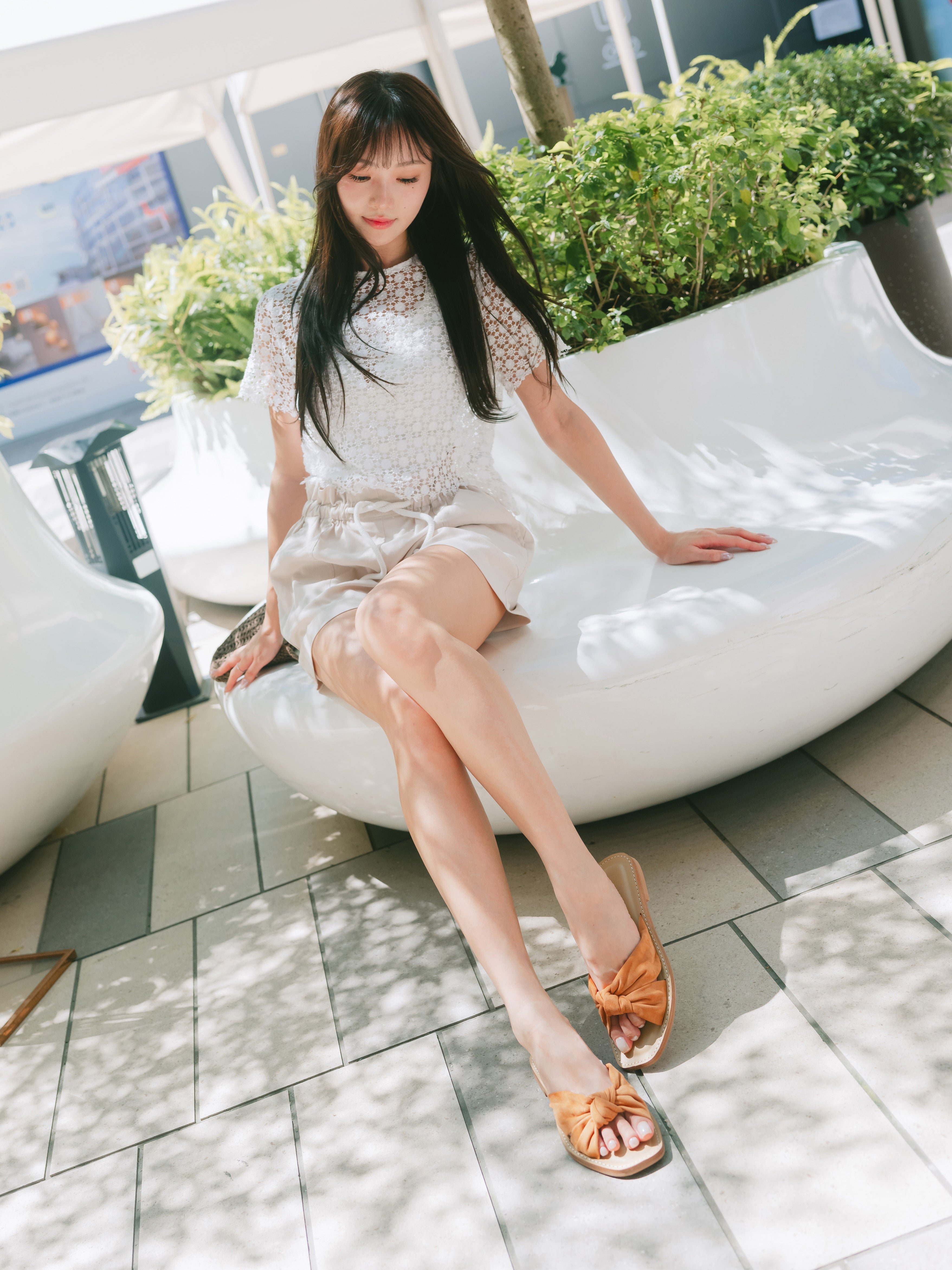 HILARY Sandals - Brown Suede