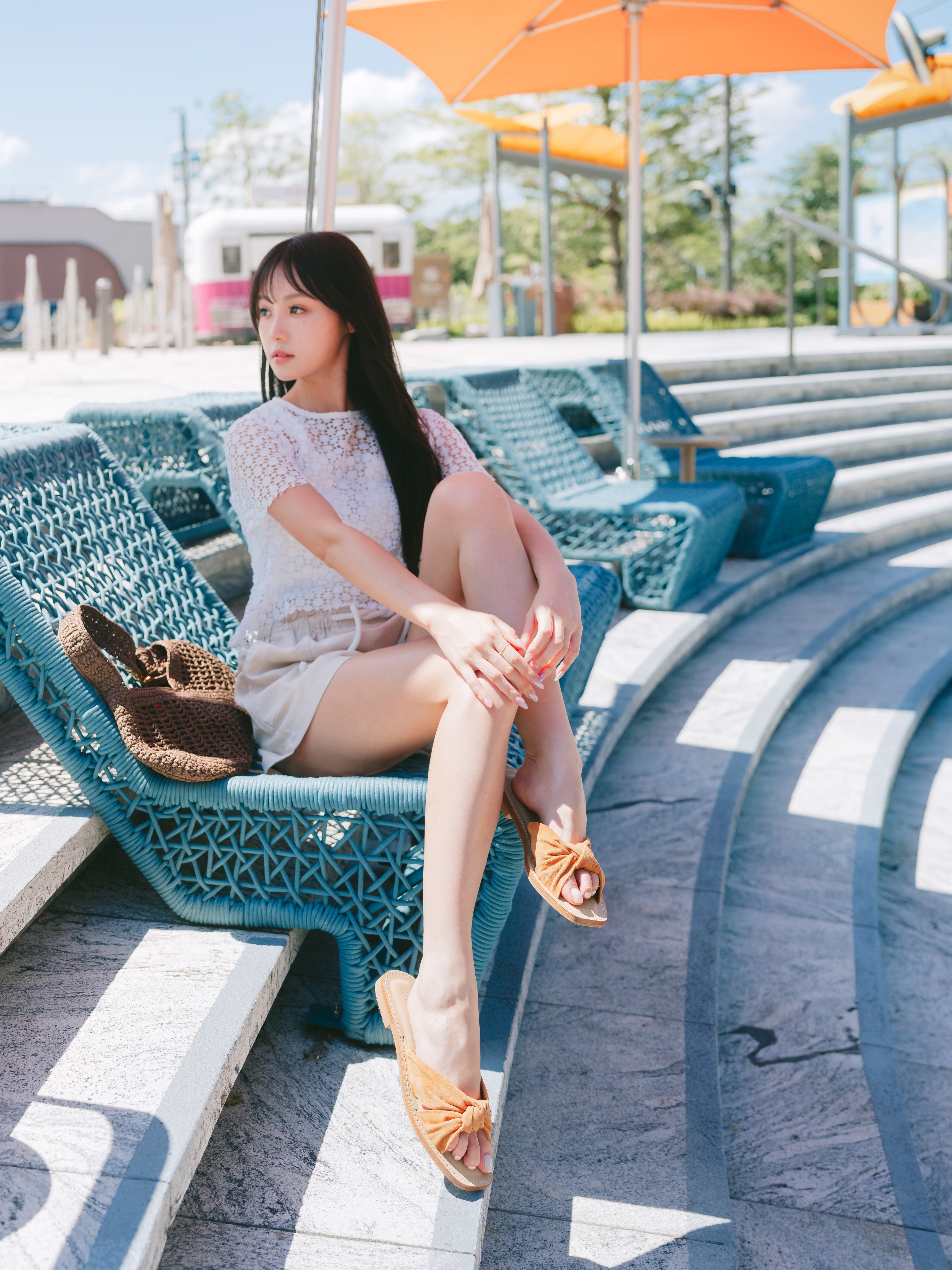 HILARY Sandals - Brown Suede