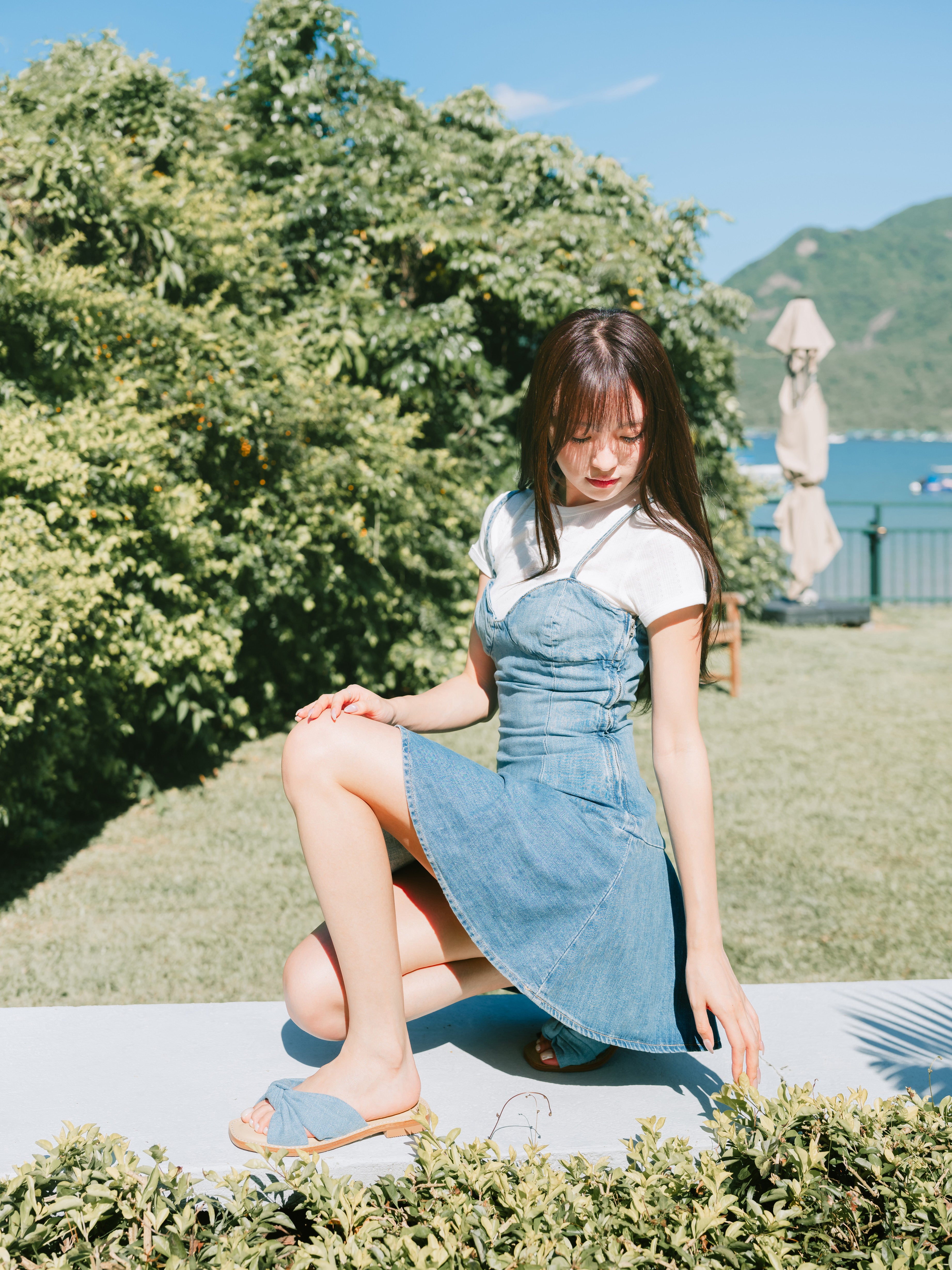 HILARY Sandals - Denim