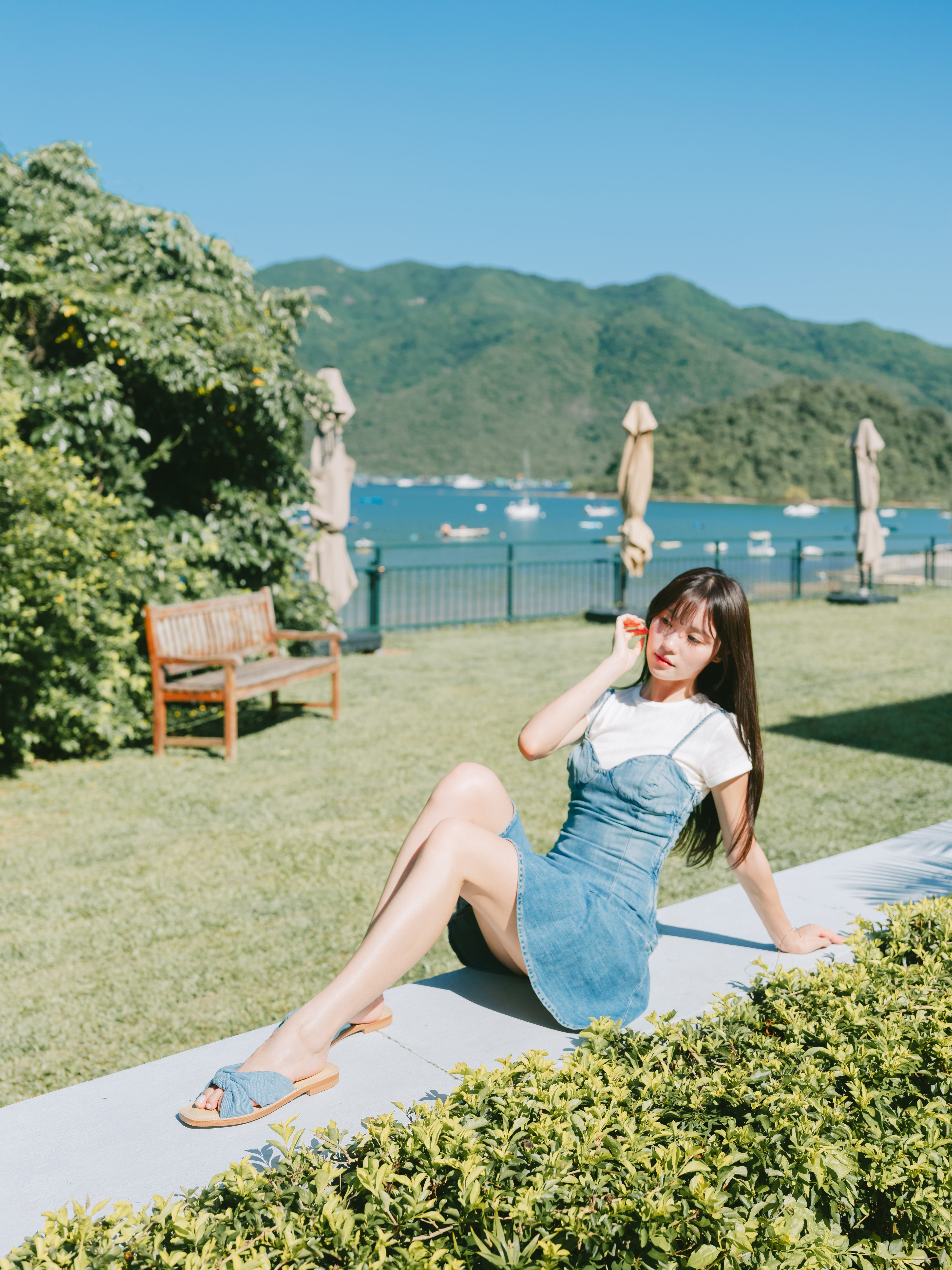 HILARY Sandals - Denim