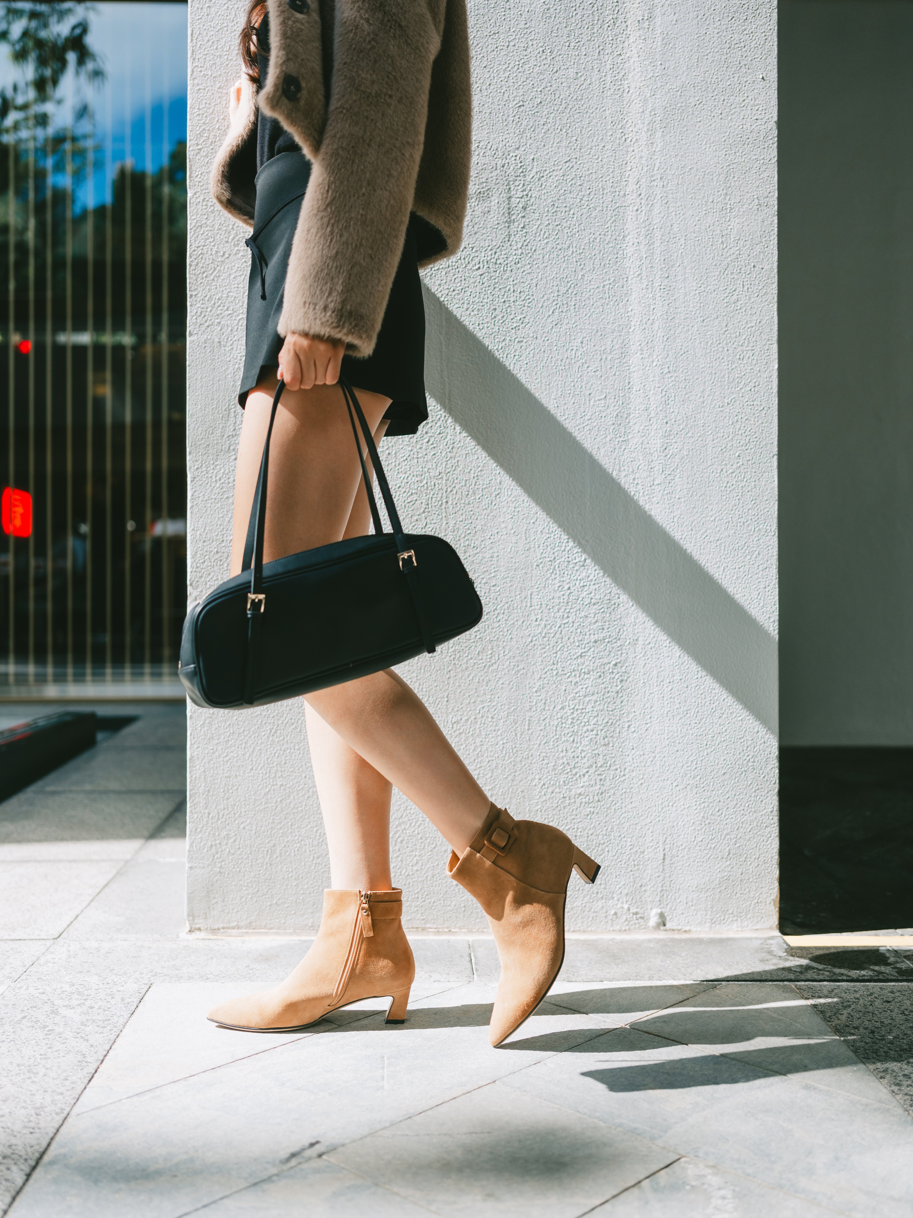 Jasmine Boots - Camel Suede