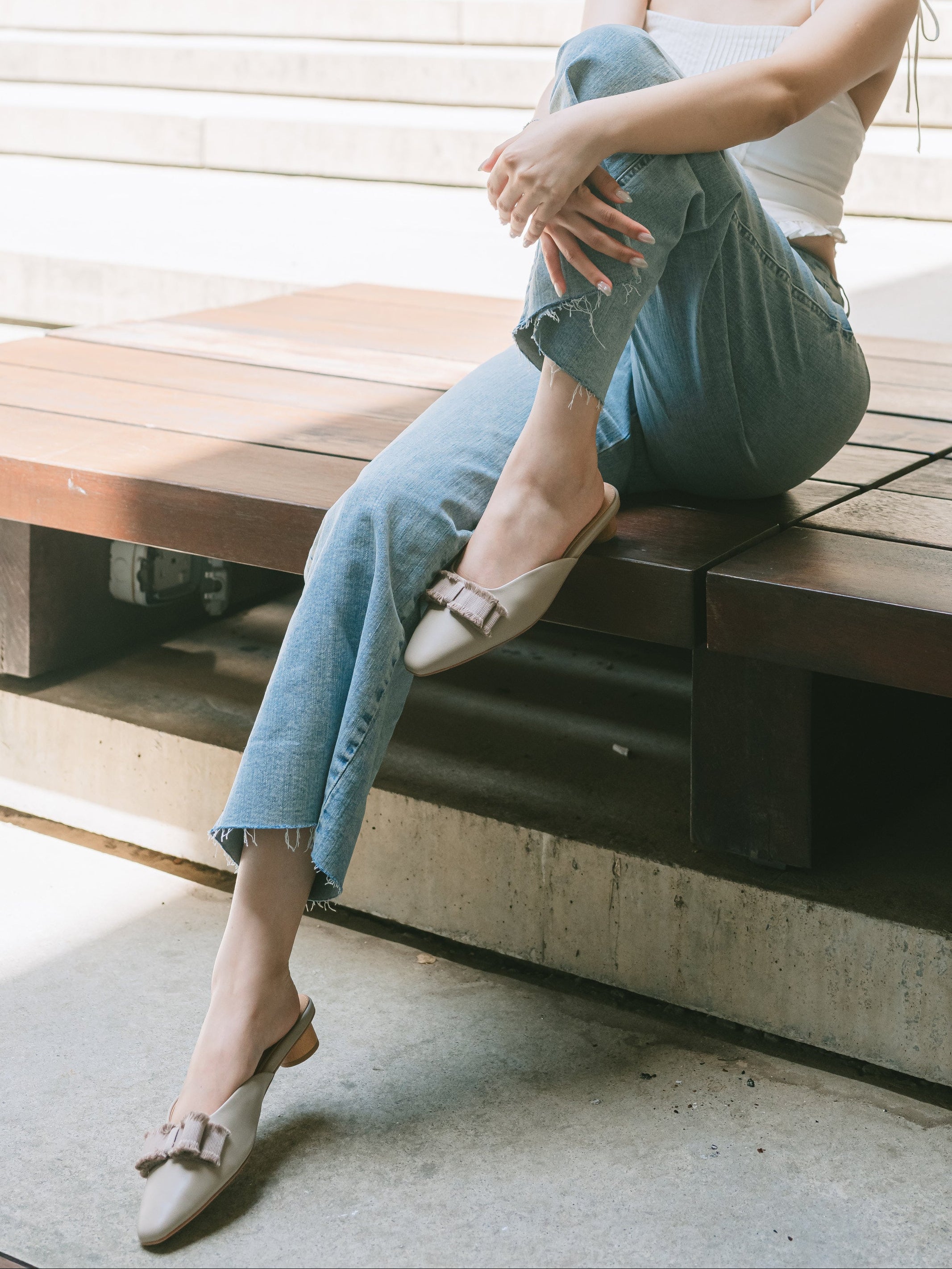 ASHLEY Mules - Grey