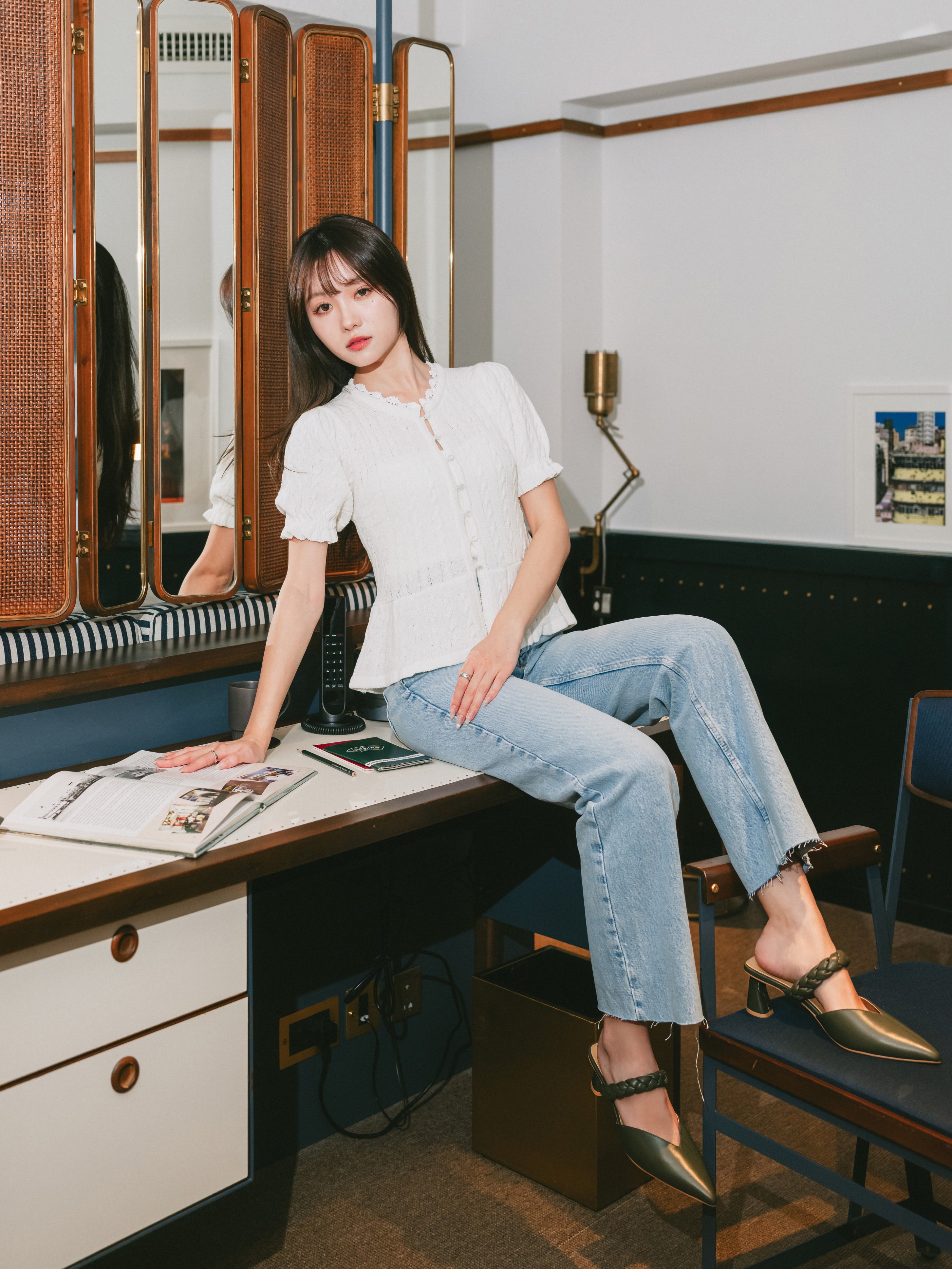 MAISIE Mules - Olive