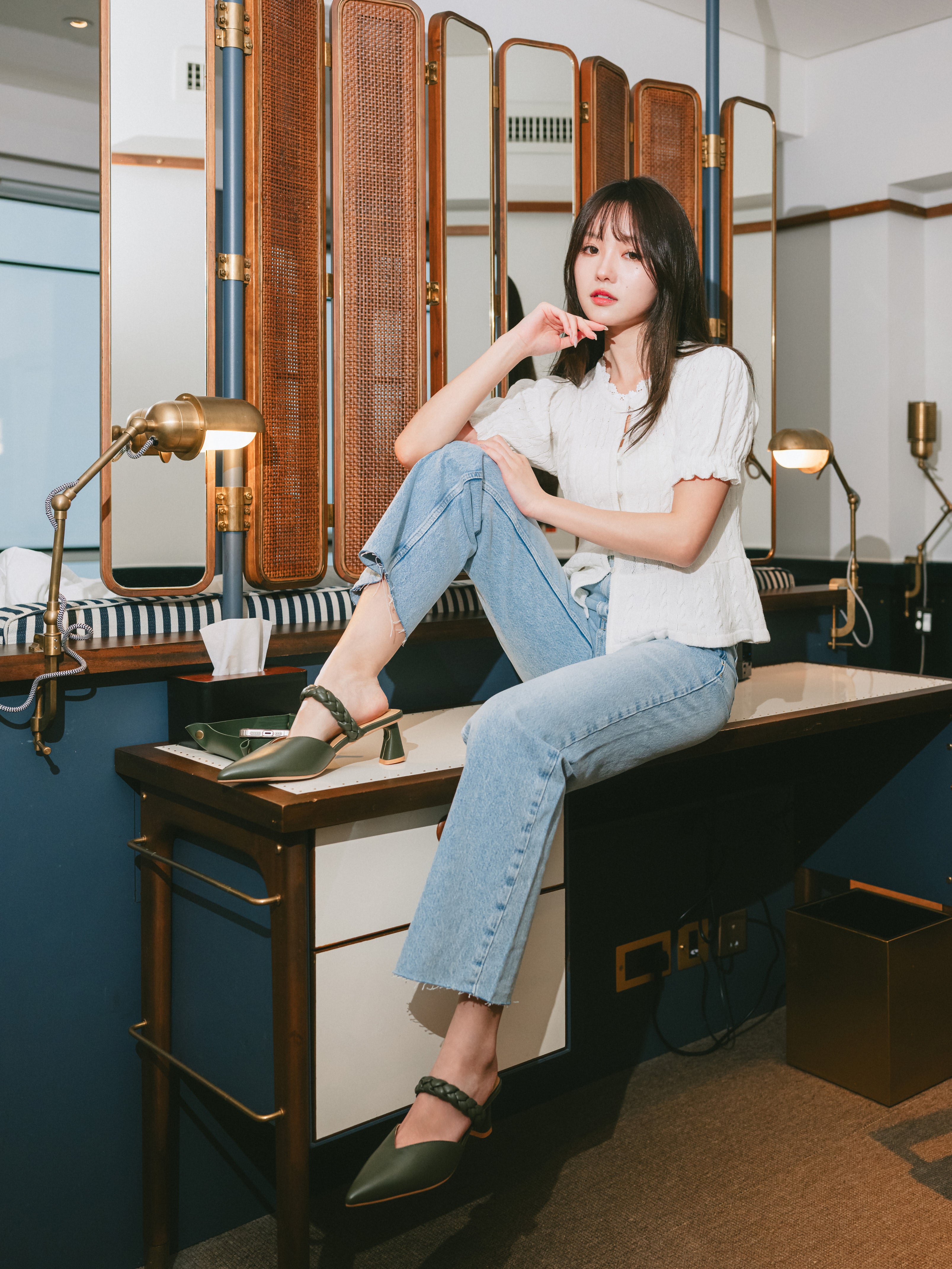 MAISIE Mules - Olive (pre-order 1 week)